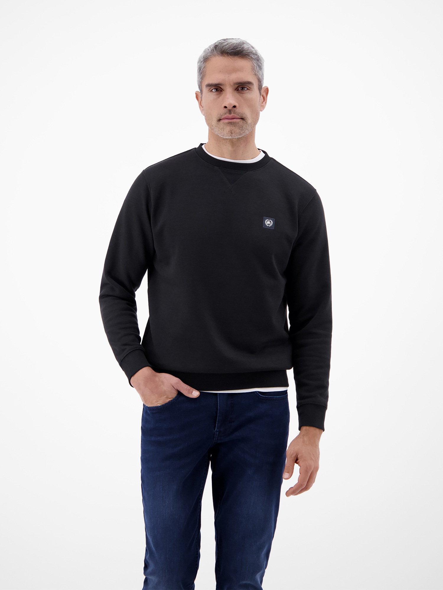 LERROS Sweatshirt "Urbaner Sweatshirtstyle, weiche Haptik", Unifarbenes Herren‑Sweatshirt, hoher Tragekomfort, REGULAR FIT