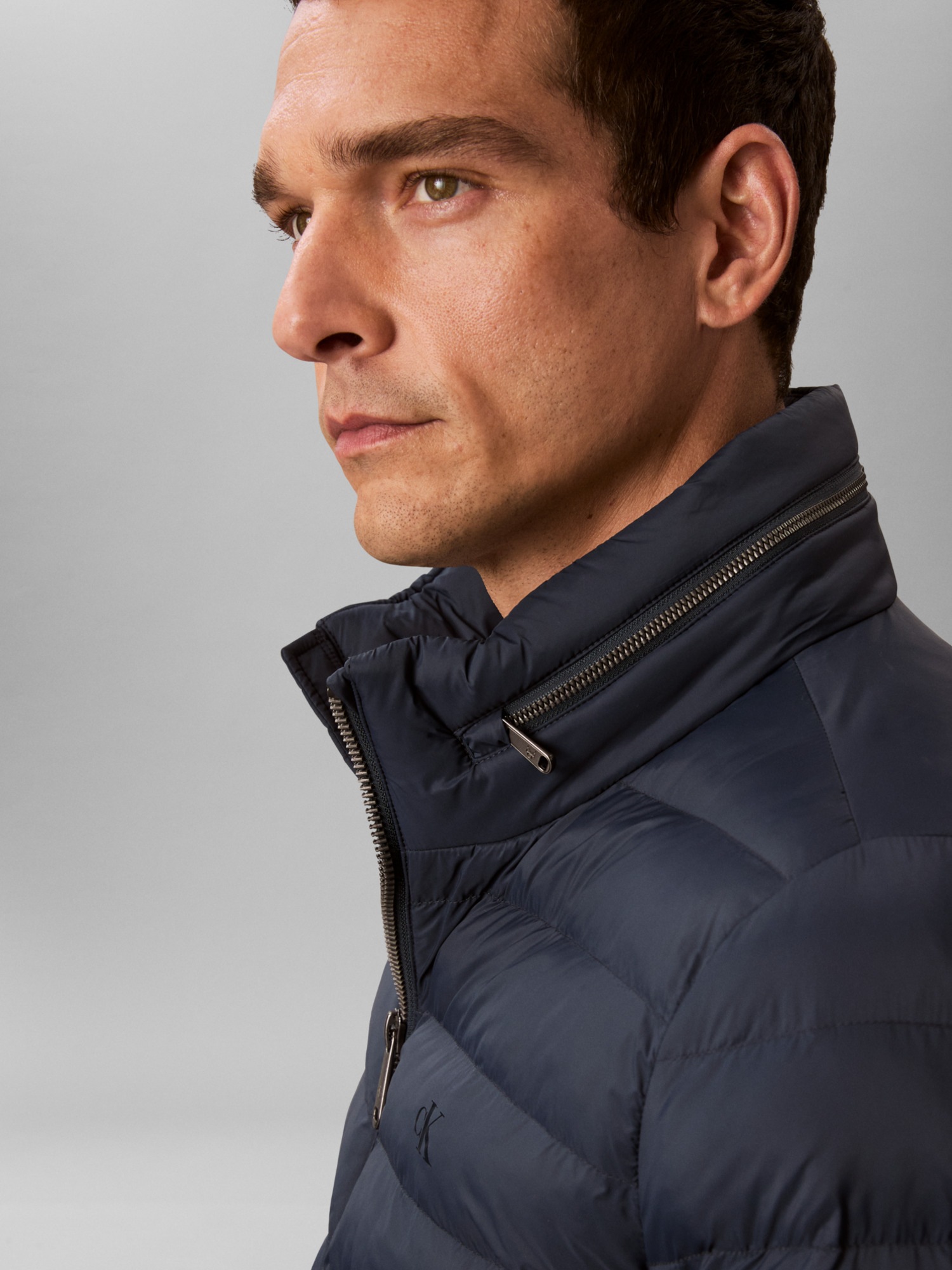 Calvin Klein Jeans Steppjacke »LS NYLN MD WT HDD F«, mit Kapuze, mit Kapuze im Kragen