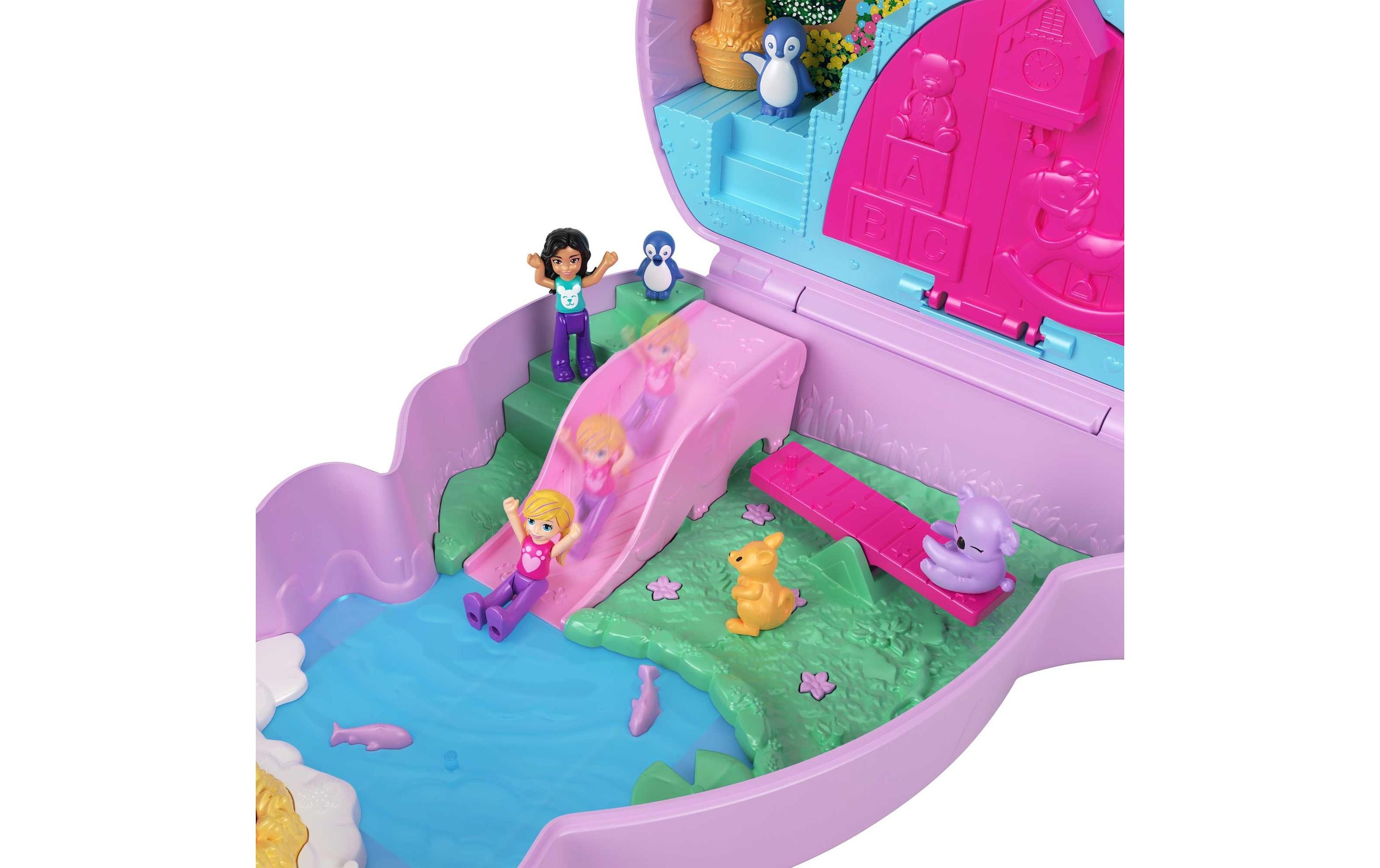 Polly Pocket Spielfigur »Mama & Joey Kangaroo Schatulle«