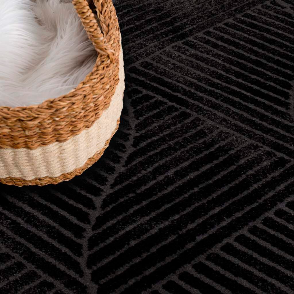 Carpet City Teppich »Friseé-Teppich FANCY 904«, rechteckig, 12 mm Höhe, Läufer, Kurzflor Wohnzimmer, florale 3D-Optik, für Schlafzimmer