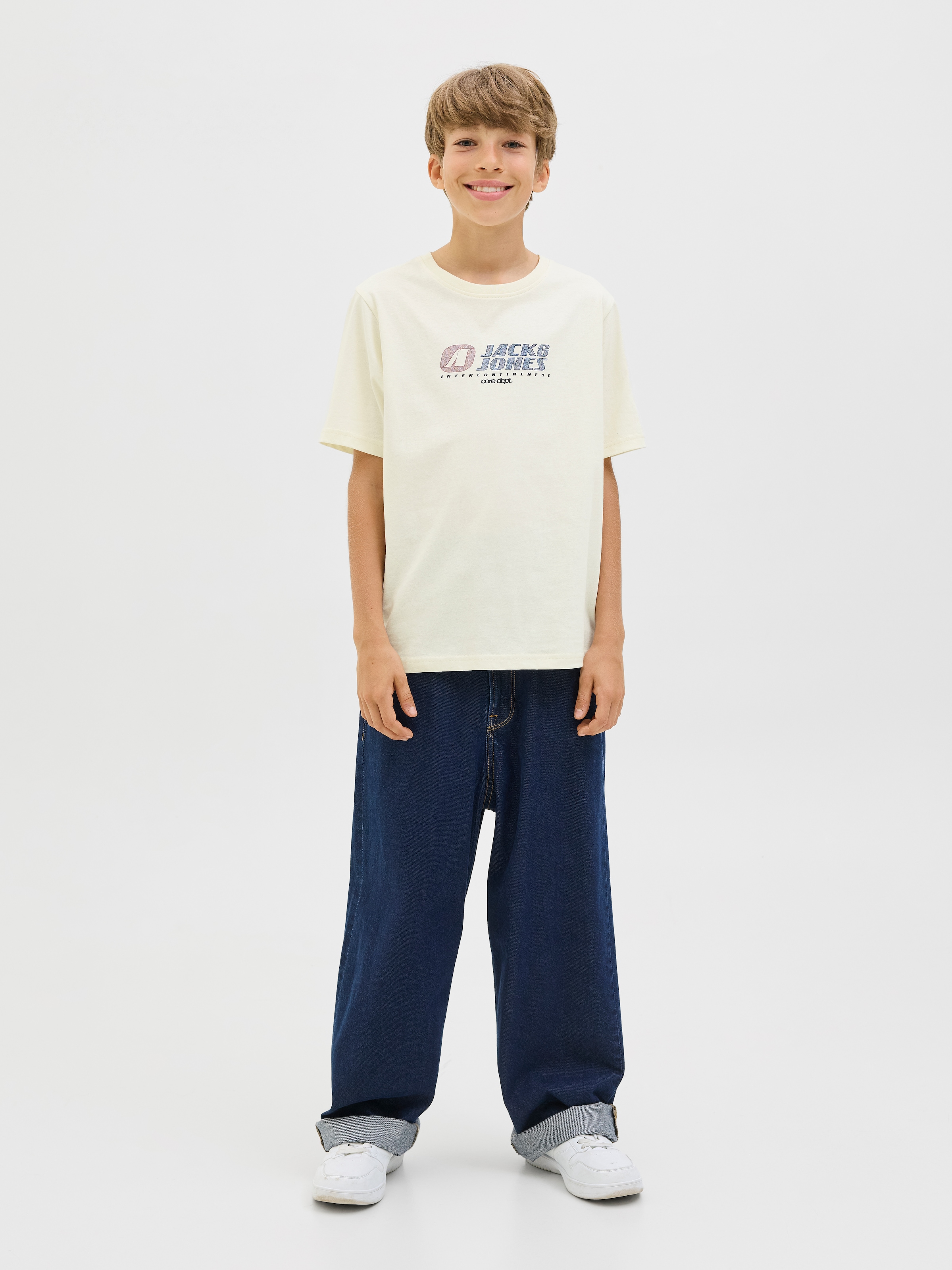 Jack & Jones Junior T-Shirt »JCOTIER FRONT PRINT TEE SS CN SN JNR«