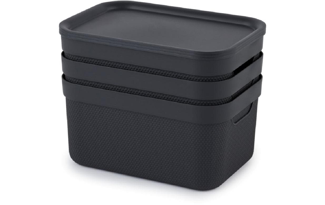 ROTHO Aufbewahrungsbox »black A5 JIVE«, (3 St.)