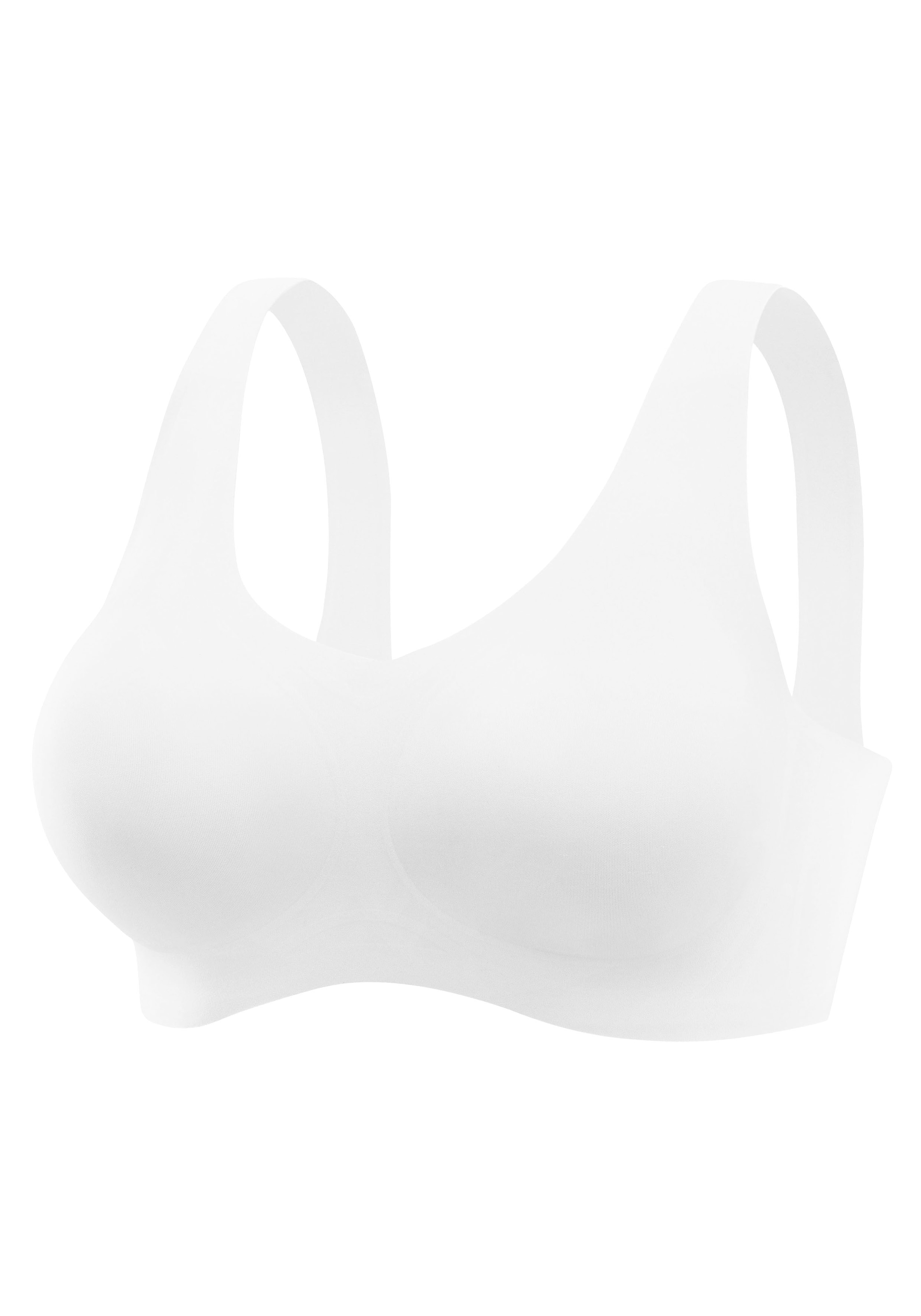 Nuance Bralette-BH, SEAMLESS, ohne Bügel, mit herausnehmbaren Kissen, Basic Dessous