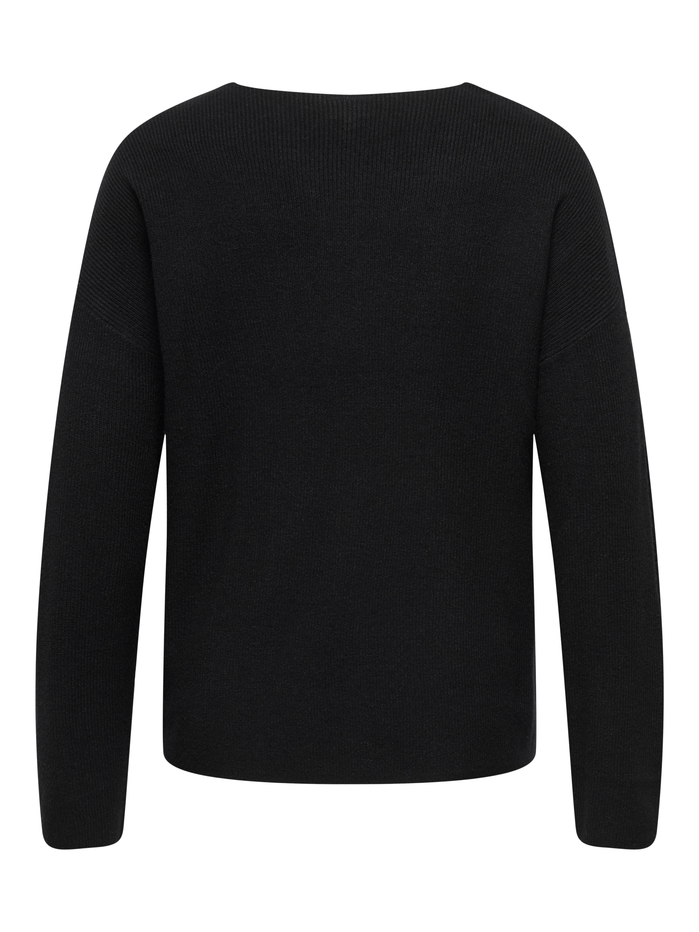 ONLY CARMAKOMA V-Ausschnitt-Pullover »CARIBI LS RIB LOOSE V-NECK CC KNT«