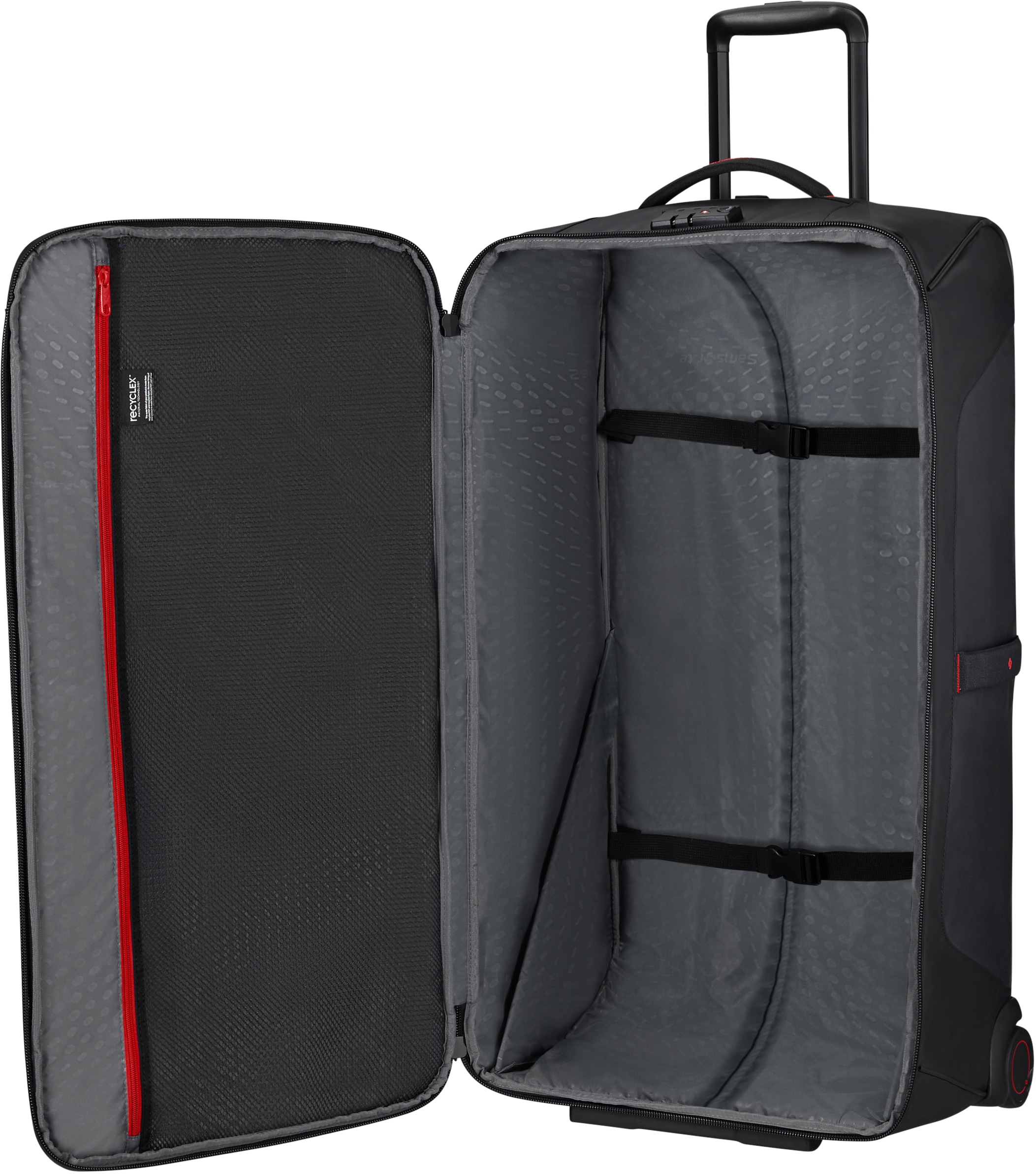 Samsonite Reisetasche »ECODIVER, 79 cm, Black«, Reisekoffer Grosser Koffer Aufgabegepäck TSA-Zahlenschloss