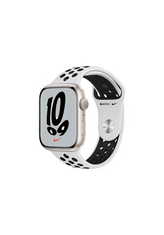 Apple Smartwatch »Serie 7, GPS, 45 mm Aluminiumgehäuse mit Nike-Sportarmband«, (Watch... kaufen