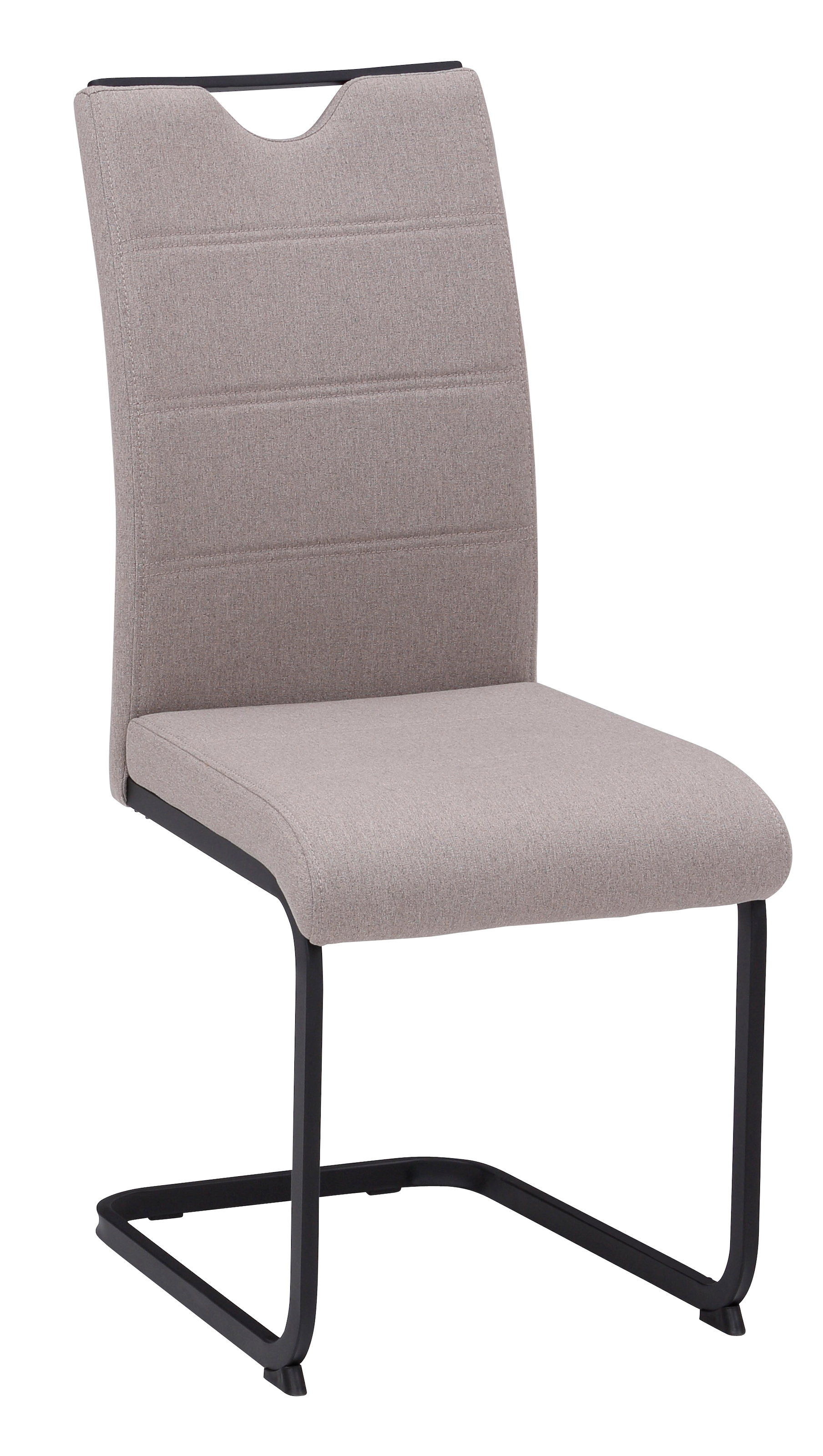 HELA Essgruppe »GISELLE Esszimmer, Essgruppe, Sitzgruppe TOPSELLER!«, (Set, 5 tlg., 5er Set, Tisch plus 4 Stühle), Esstisch U-Gestell Metall, Tischplatte mit Baumkante