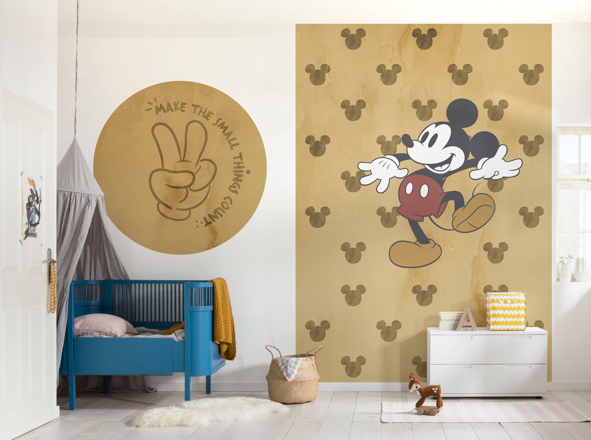 ✵ Komar Fototapete »Mickey Love wins«, 125x125 cm (Breite x Höhe), rund und  selbstklebend online ordern | Jelmoli-Versand