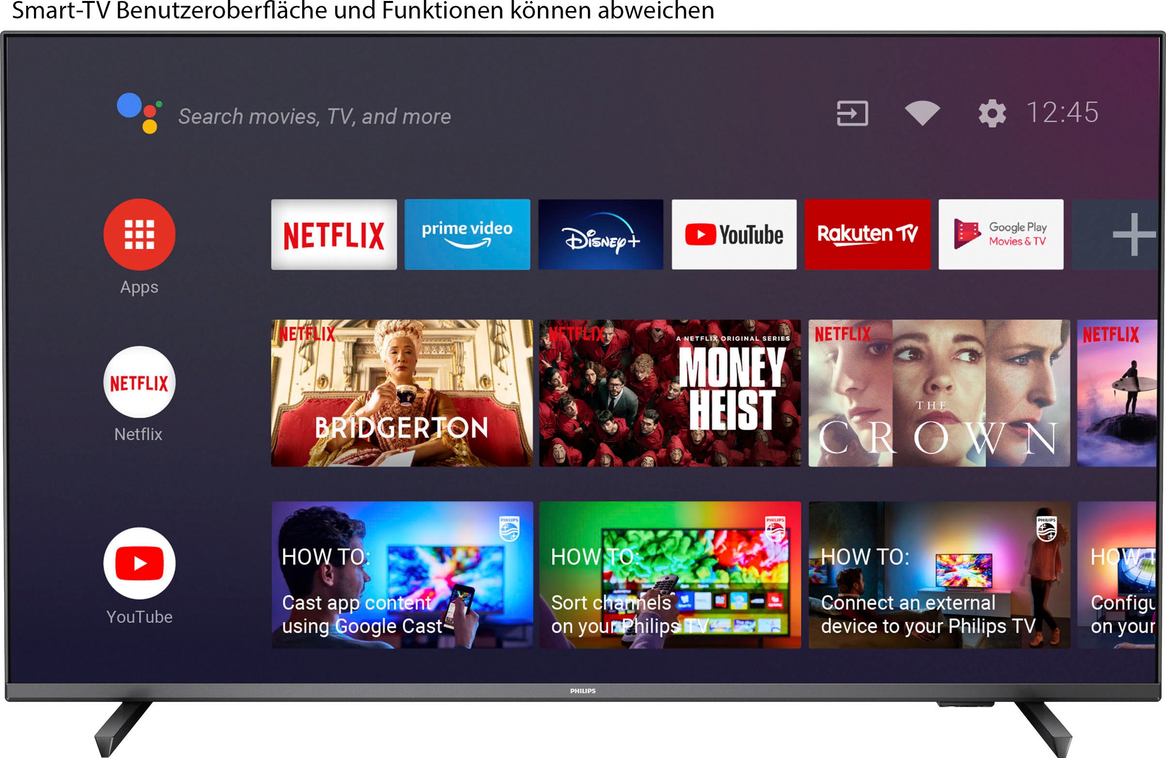 Philips LED-Fernseher »65PUS7906/12«, 4K Ultra HD, Android TV-Smart-TV, 3-seitiges Ambilight