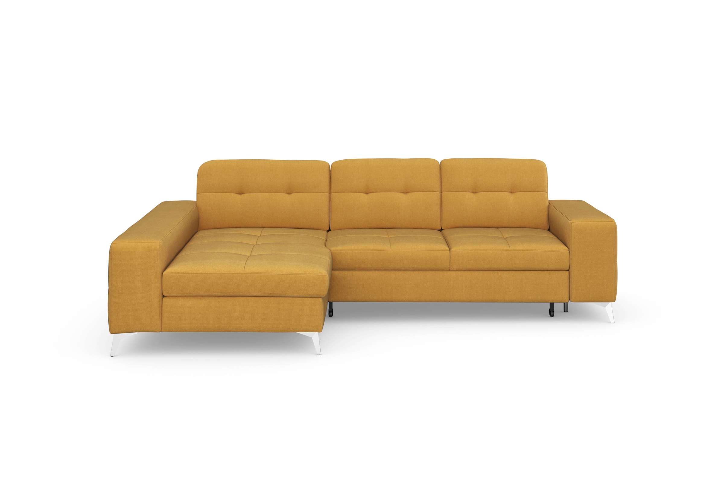 sit&more Ecksofa "Baviene L-Form" inklusive Sitztiefenverstellung und Federkern, wahlweise Bettfunktion