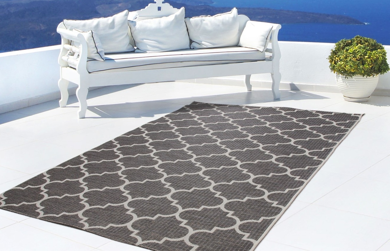 calo-deluxe Teppich »Perugia 1030«, rechteckig, 7 mm Höhe, In- und Outdoor geeignet, Wohnzimmer