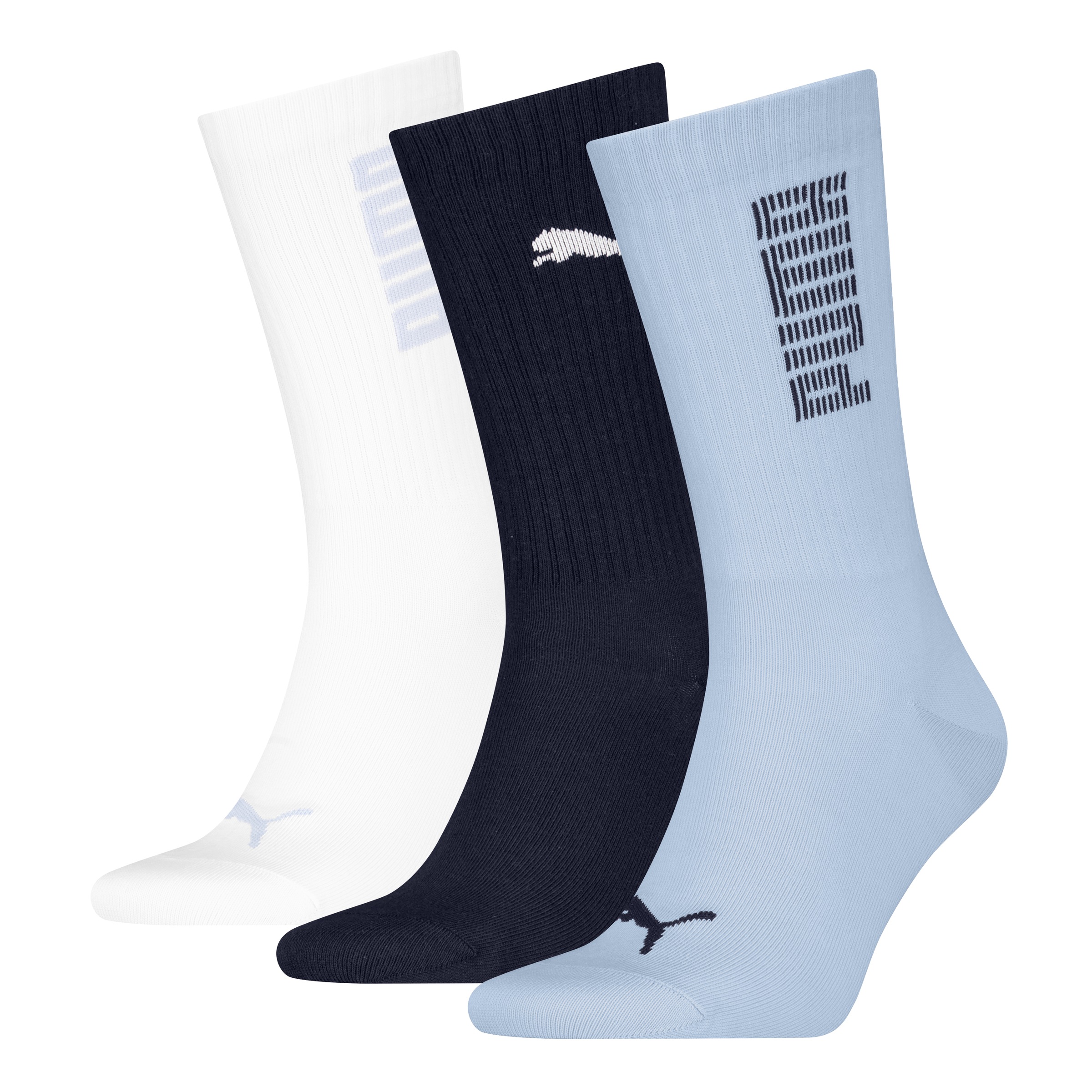PUMA Socken »PUMA UNISEX RIB LOGO CREW SOCK 3P« 3er Pack, 3 Paar tlg.