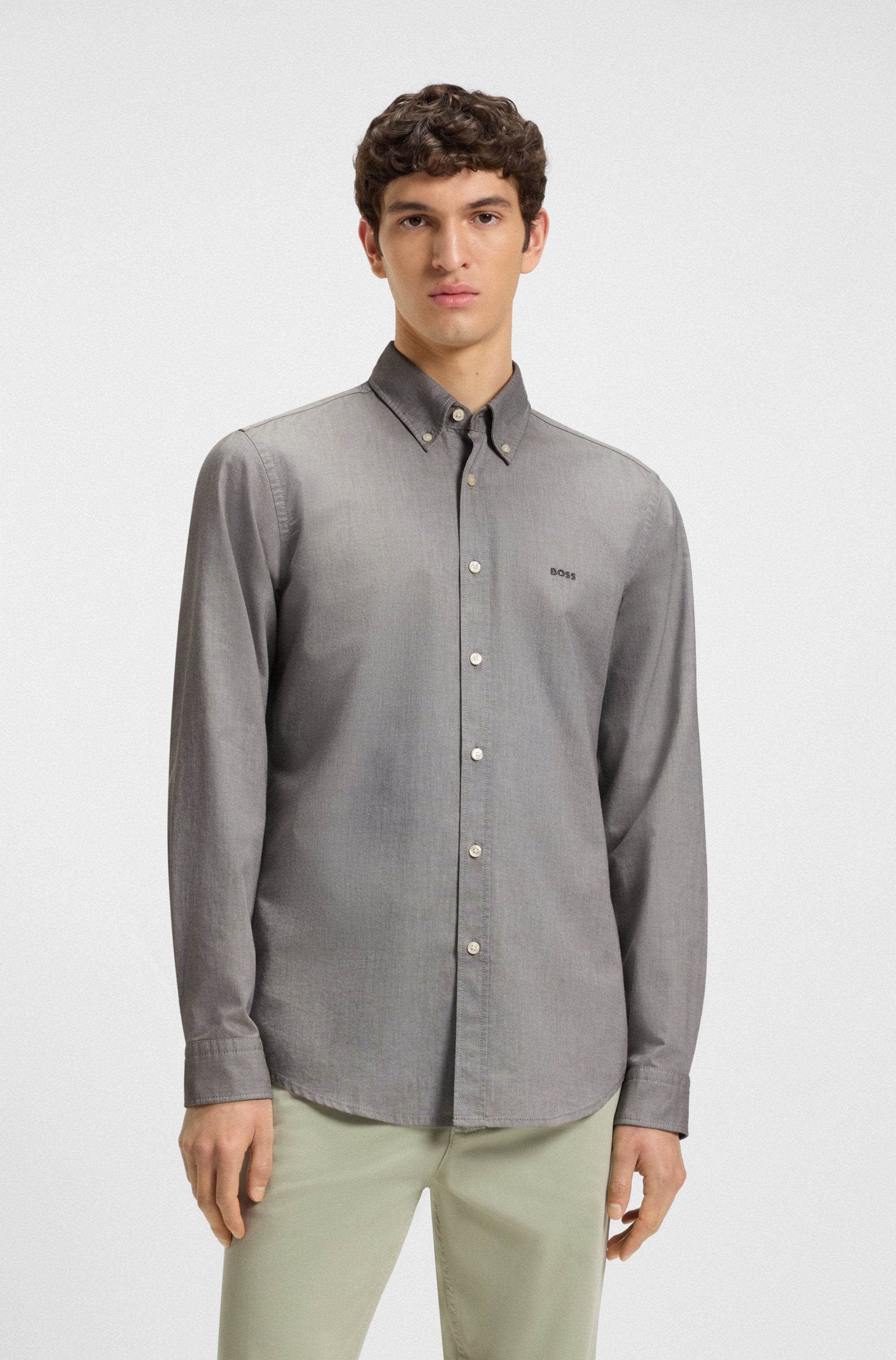 BOSS ORANGE Businesshemd »Rickert« mit Button-down-Kragen