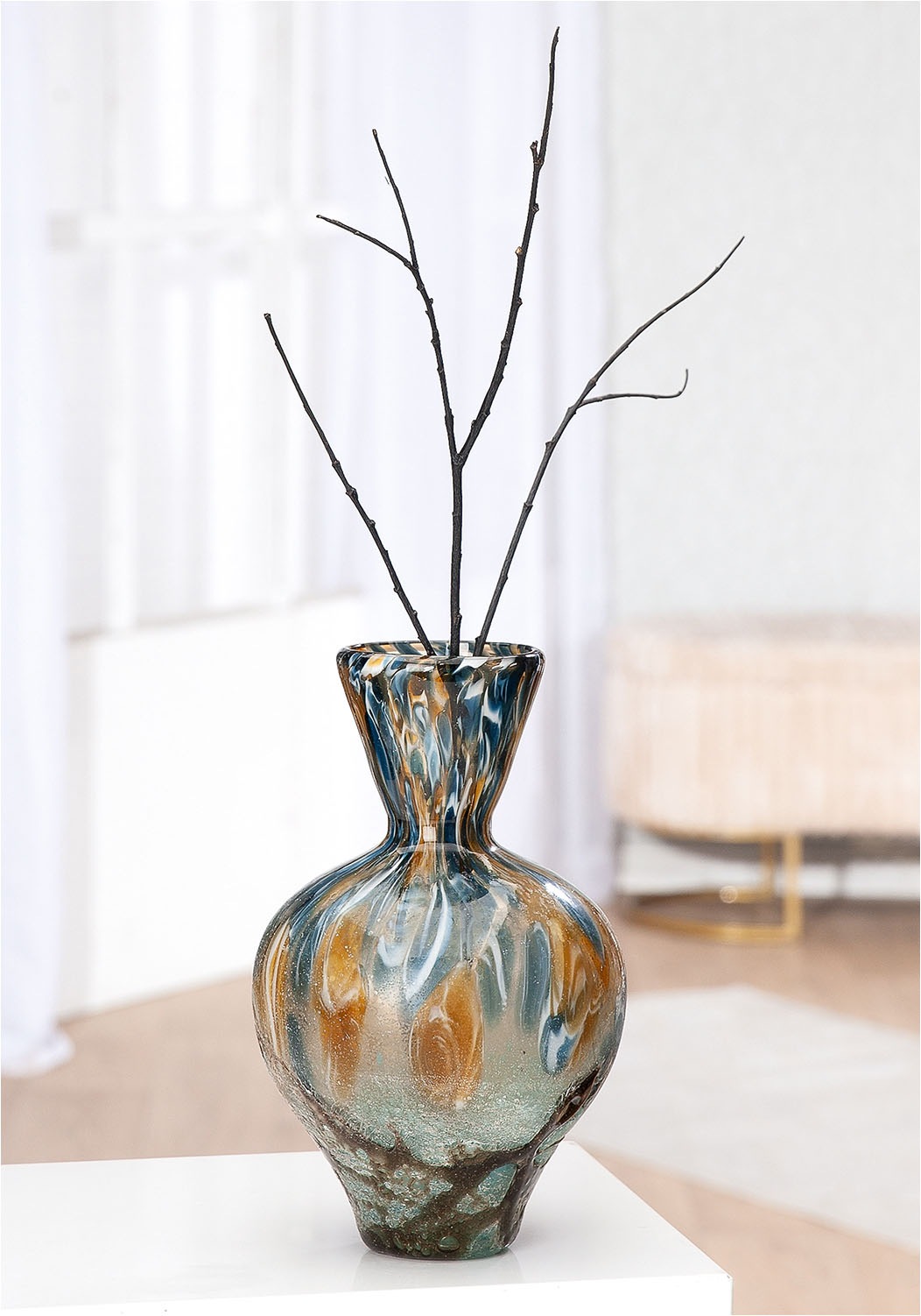GILDE Tischvase "Vase Bronko"