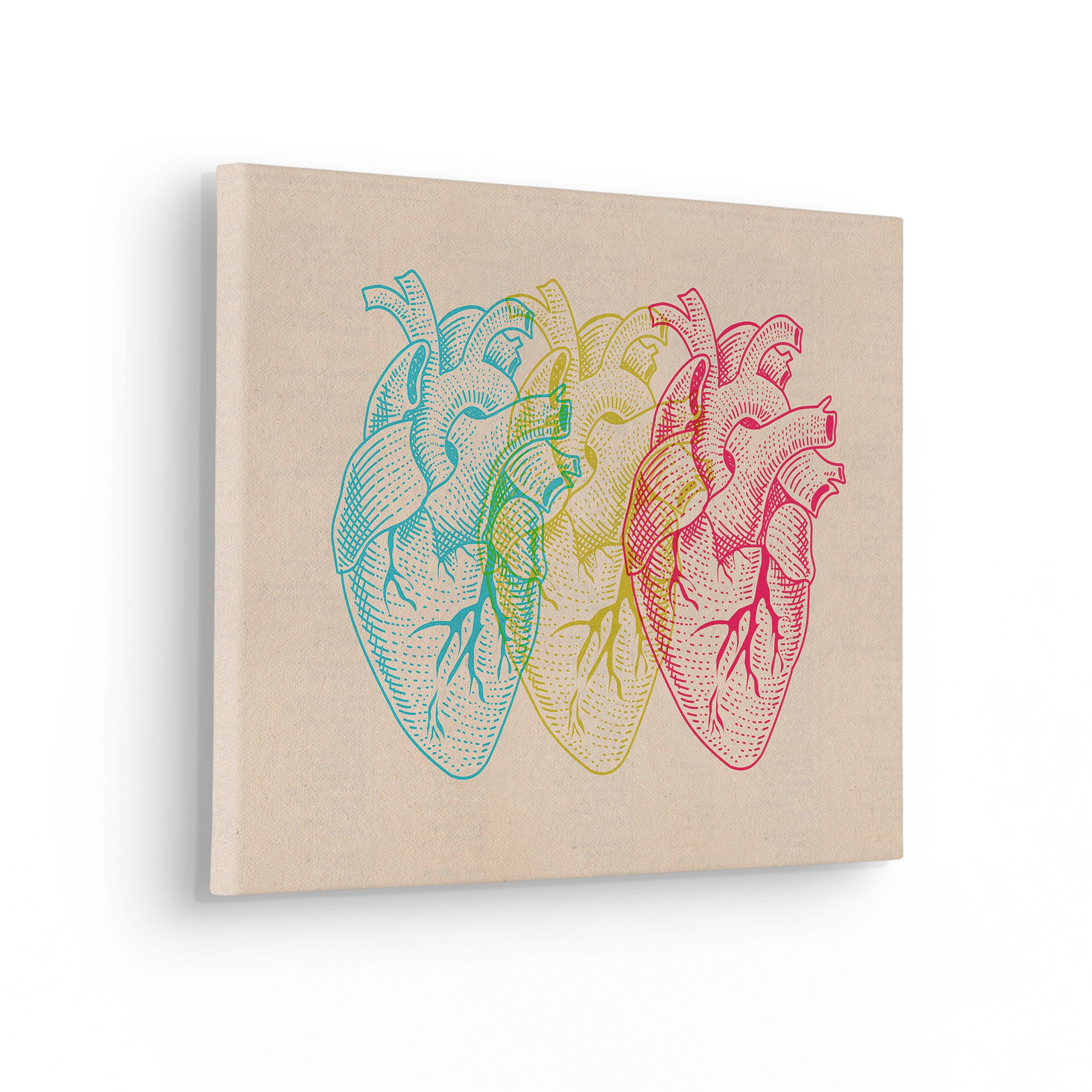 Komar Leinwandbild »Heart Variants«, (1 St.), 30x40 cm (Breite x Höhe), Keilrahmenbild