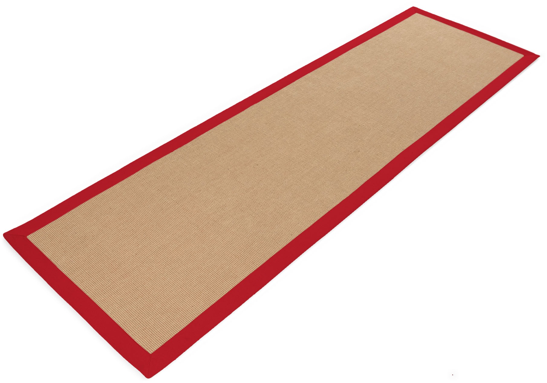 carpetfine Sisalteppich »Sisal,  auch als Läufer erhältlich«, rechteckig, 5 mm Höhe, mit farbiger Bordüre, Anti Rutsch Rückseite, viele Grössen, Wohnzimmer