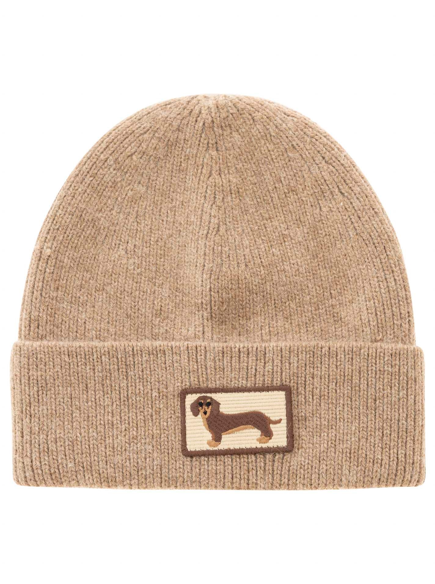 Zwillingsherz Beanie »"Dog Patch"«, mit süssem Dackelmotiv und Wollanteil