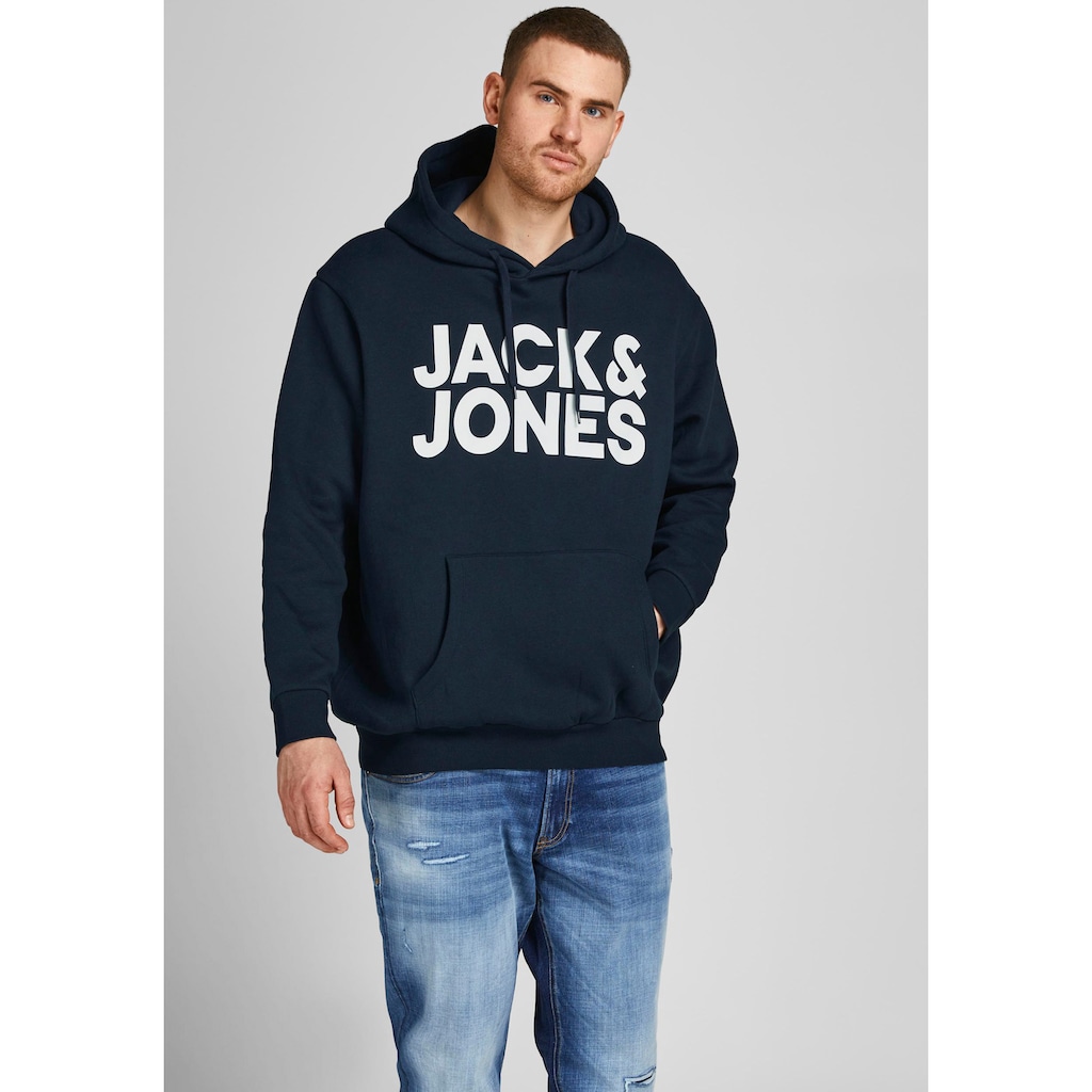 Jack & Jones PlusSize Kapuzensweatshirt »CORP LOGO SWEAT HOOD«, Bis Grösse 6XL