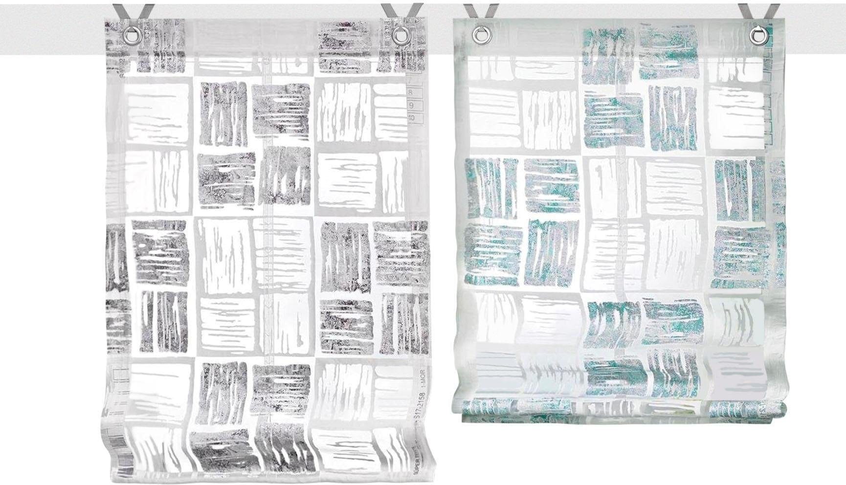 ❤ Kutti Raffrollo »Tiziano«, mit Hakenaufhängung, freihängend, transparent,  Polyester, Viskose, Hakenaufhängung kaufen im Jelmoli-Online Shop