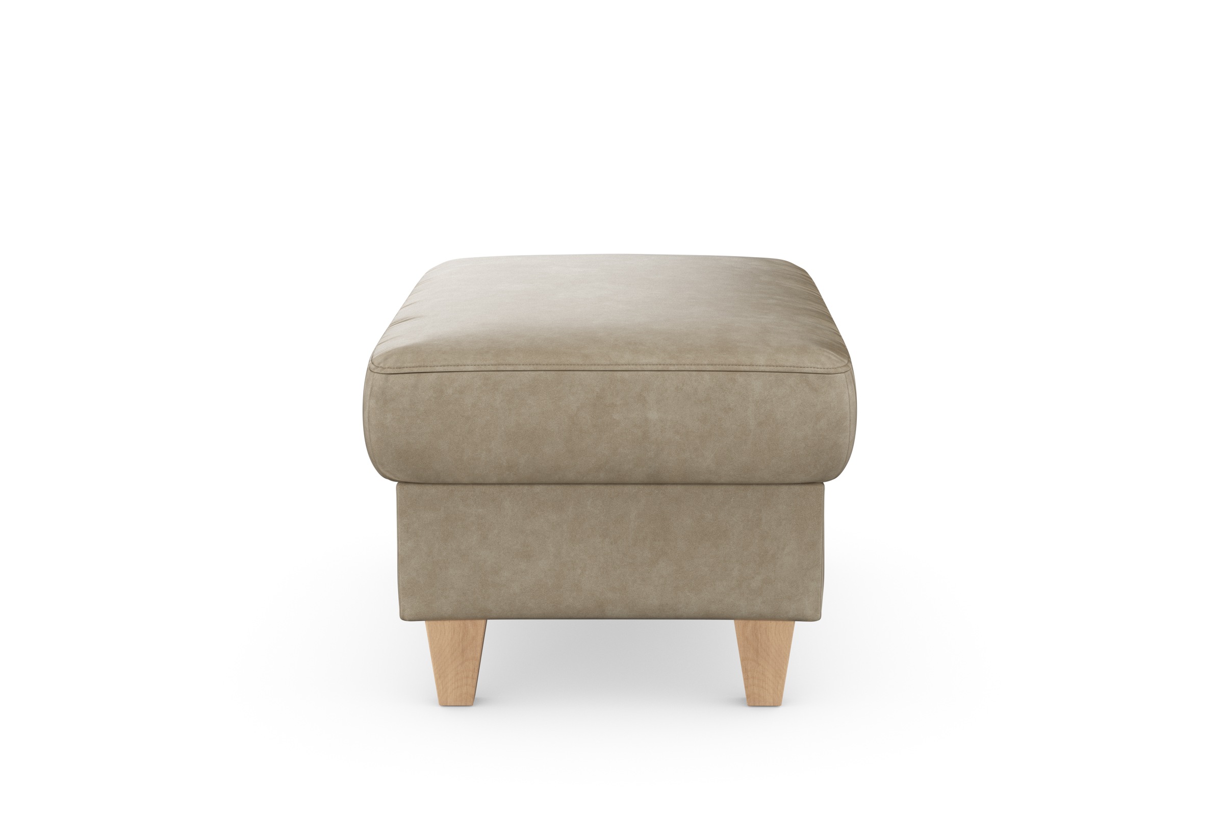 sit&more Stauraumhocker »Farö«, mit Stauraum und Federkern und naturfarbenen Füssen