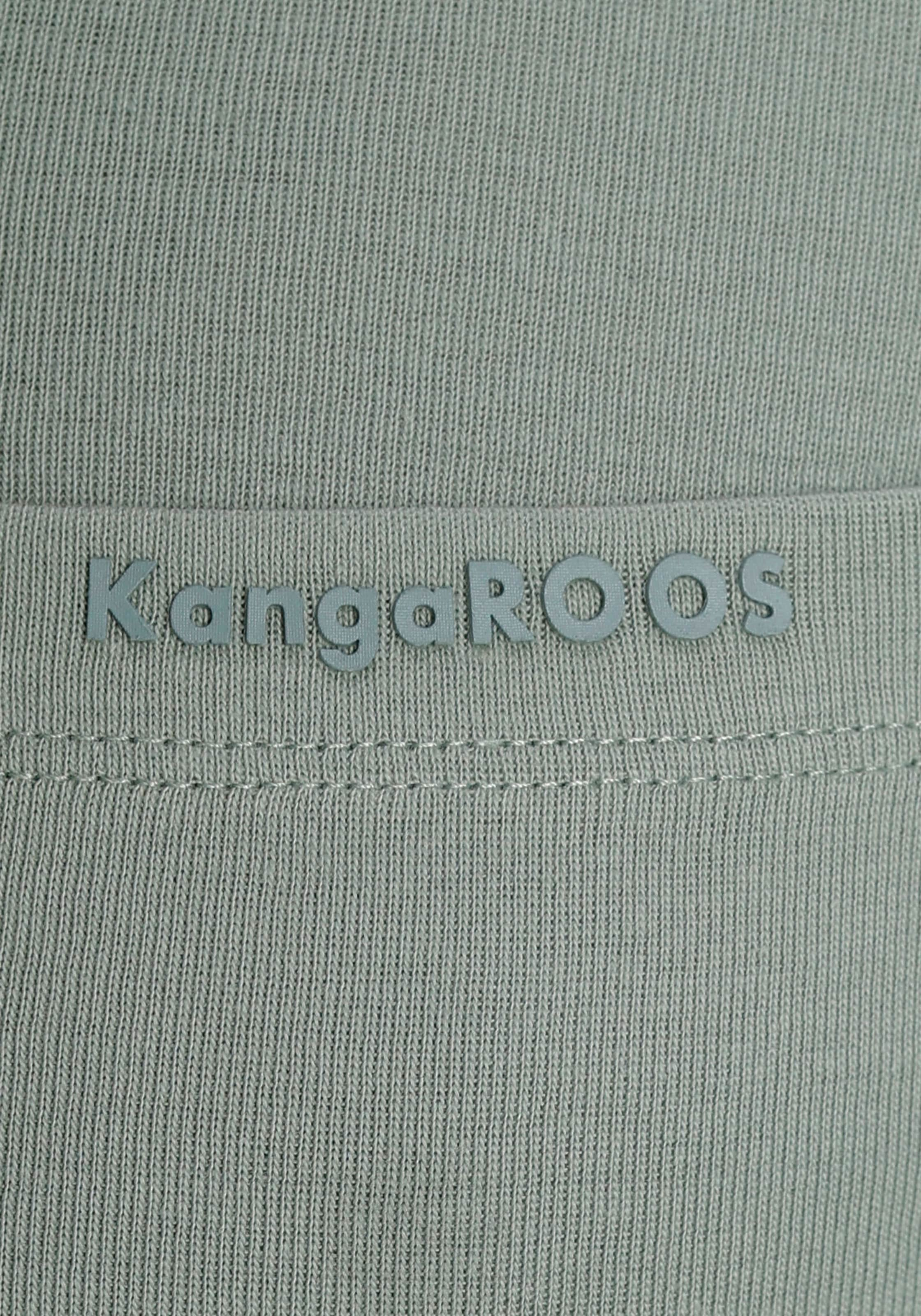 KangaROOS V-Shirt, Kurzarm, figurbetonter Schnitt, aus Baumwolle, im 2er-Pack