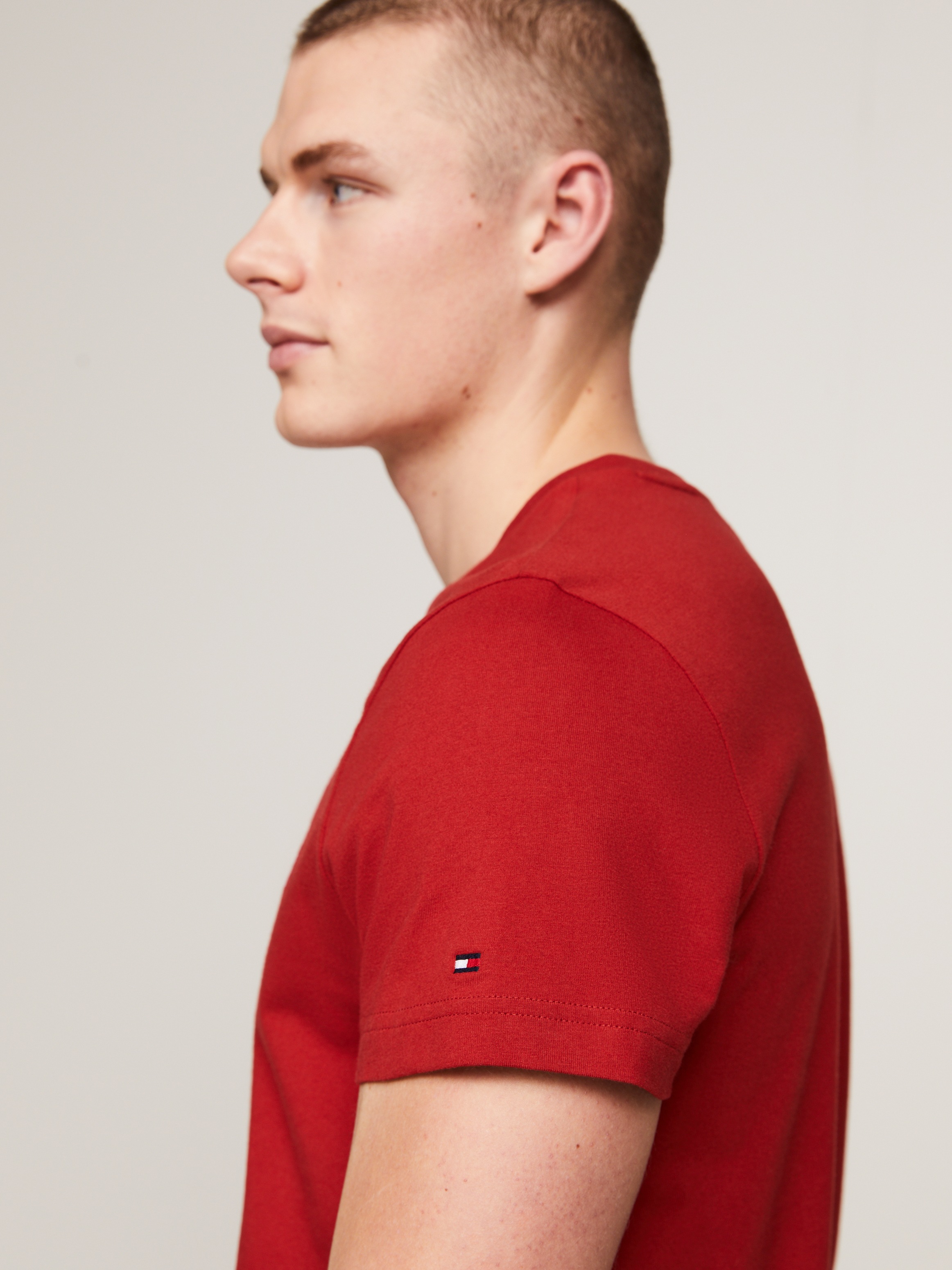 Tommy Hilfiger T-Shirt »TOMMY LOGO TEE«, aus reiner Baumwolle
