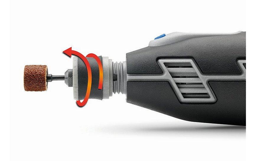 DREMEL Elektro-Multifunktionswerkzeug »8220 1/5«, (Set), Bohren; Drehzahlvorwahl; Fräsen; LED-Arbeitsleuchte; Sägen; Schleifen