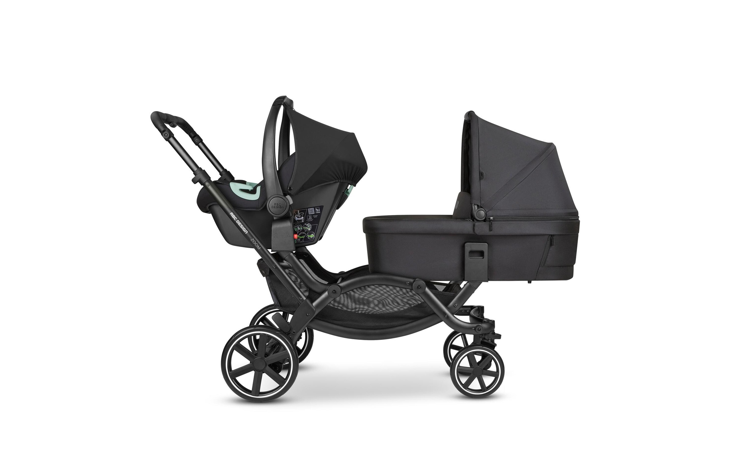 ABC Design Geschwisterwagen »ABC Design Geschwisterwagen Zoom«, 49 kg
