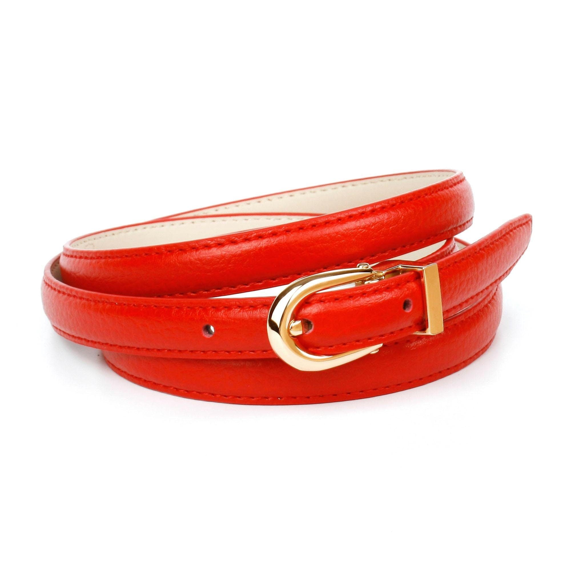 online leuchtendem Schweiz Form, bei Crown Ledergürtel, Anthoni in in kaufen schmaler rot Jelmoli-Versand