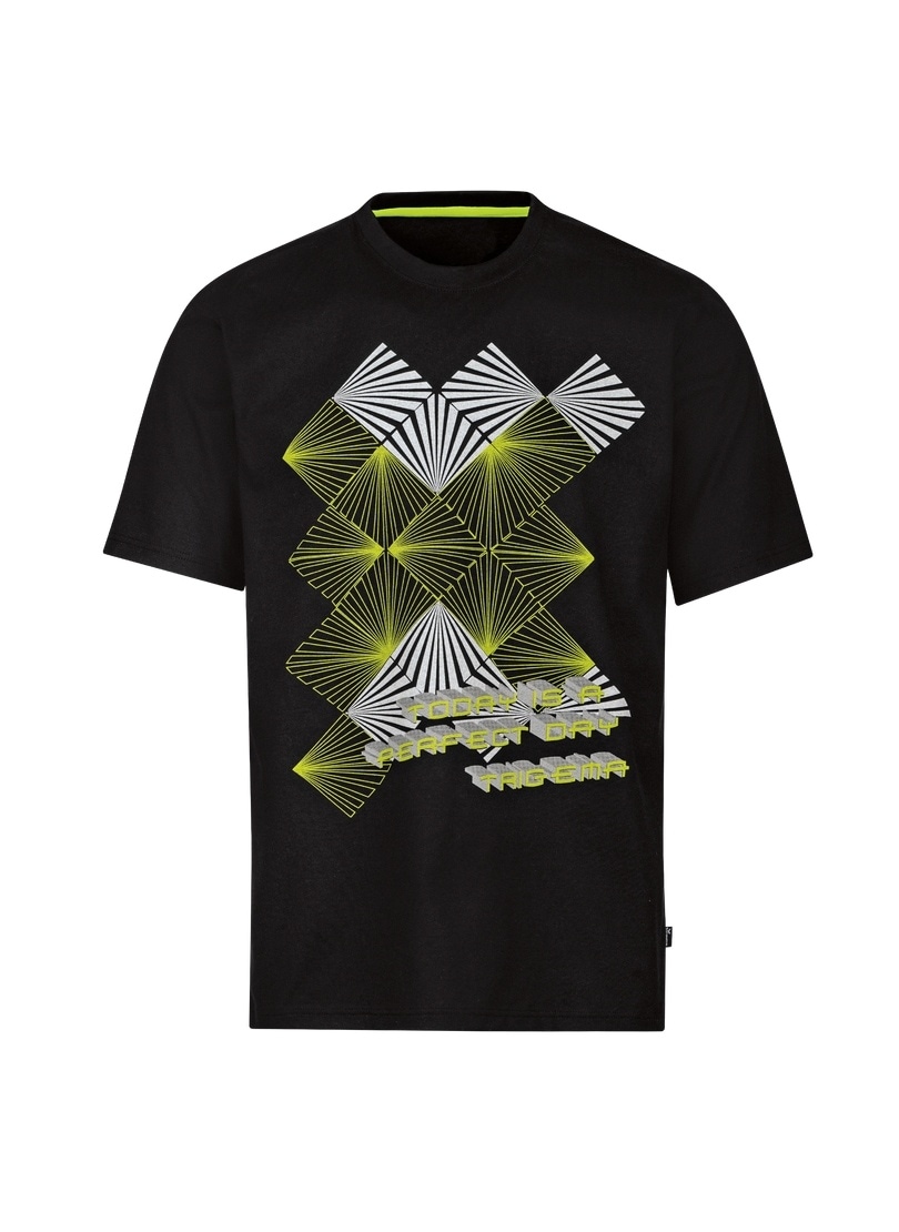 Trigema T-Shirt »TRIGEMA T-Shirt mit Neon-Print«, (1 tlg.)