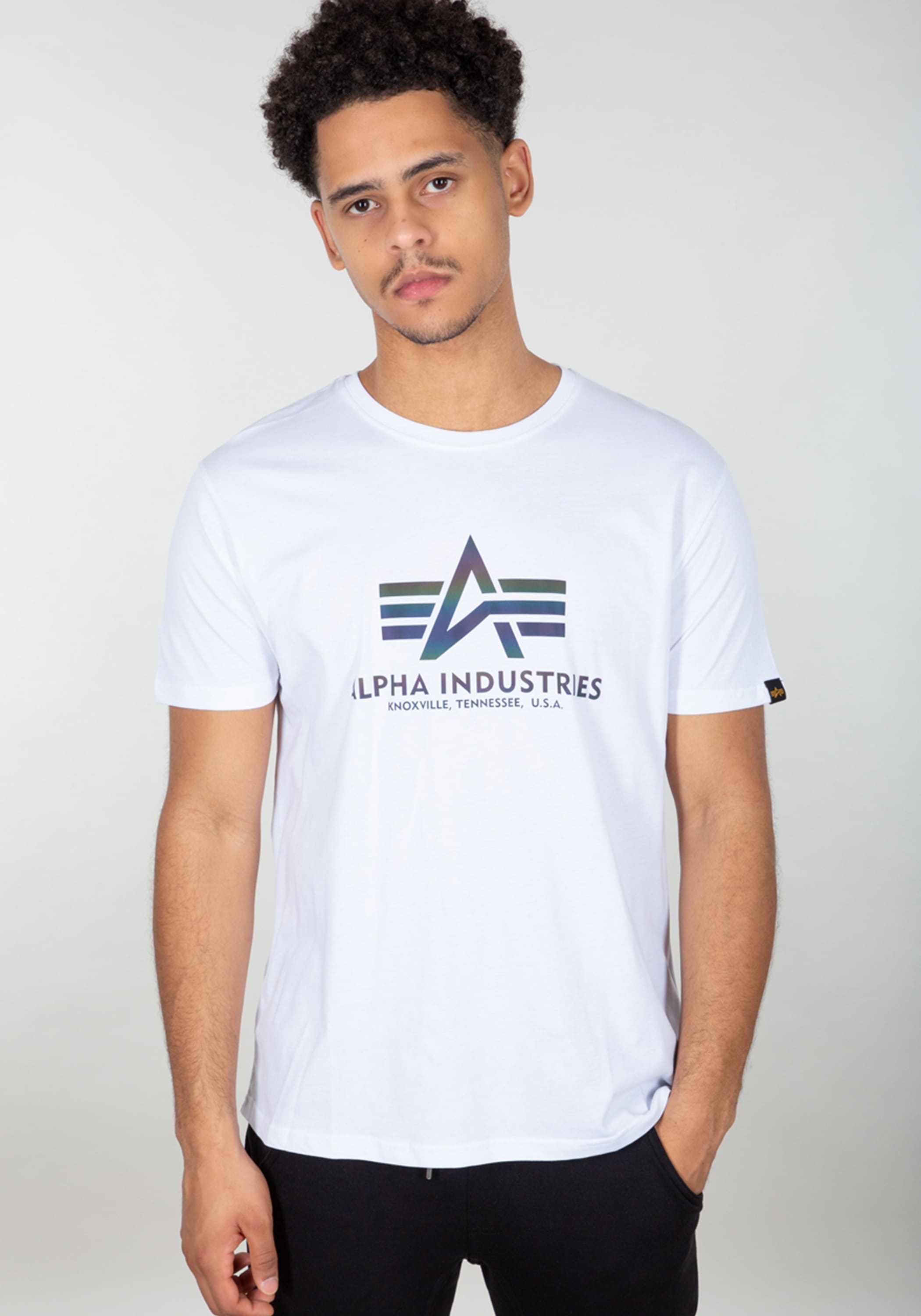 Alpha Industries T-Shirt »Alpha Industries Men - T-Shirts Basic T Rainbow Reflective«