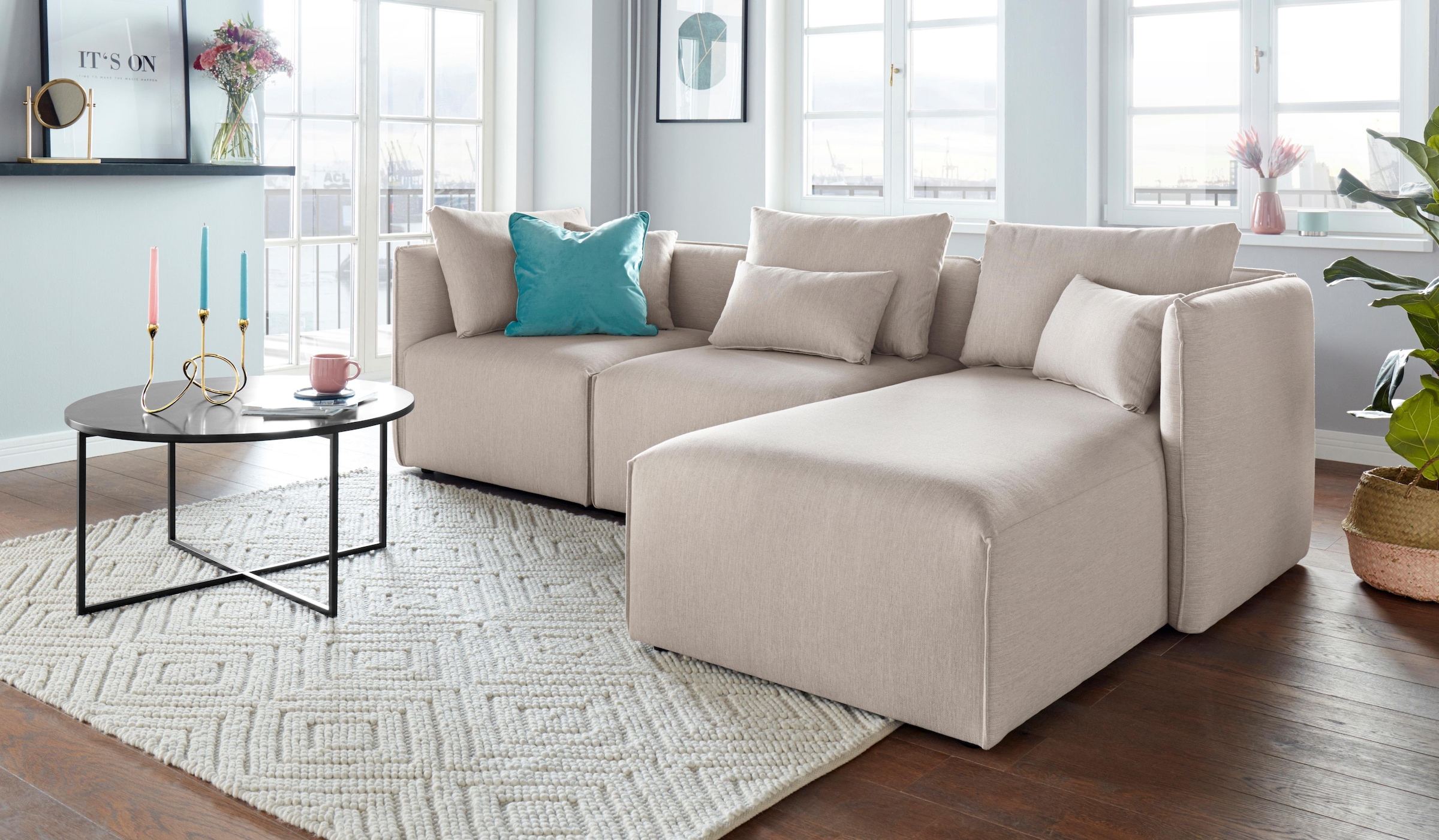 andas Sofa-Eckelement »Nöre«, Modul - zum Zusammenstellen; in vielen Bezugsqualitäten und Farben
