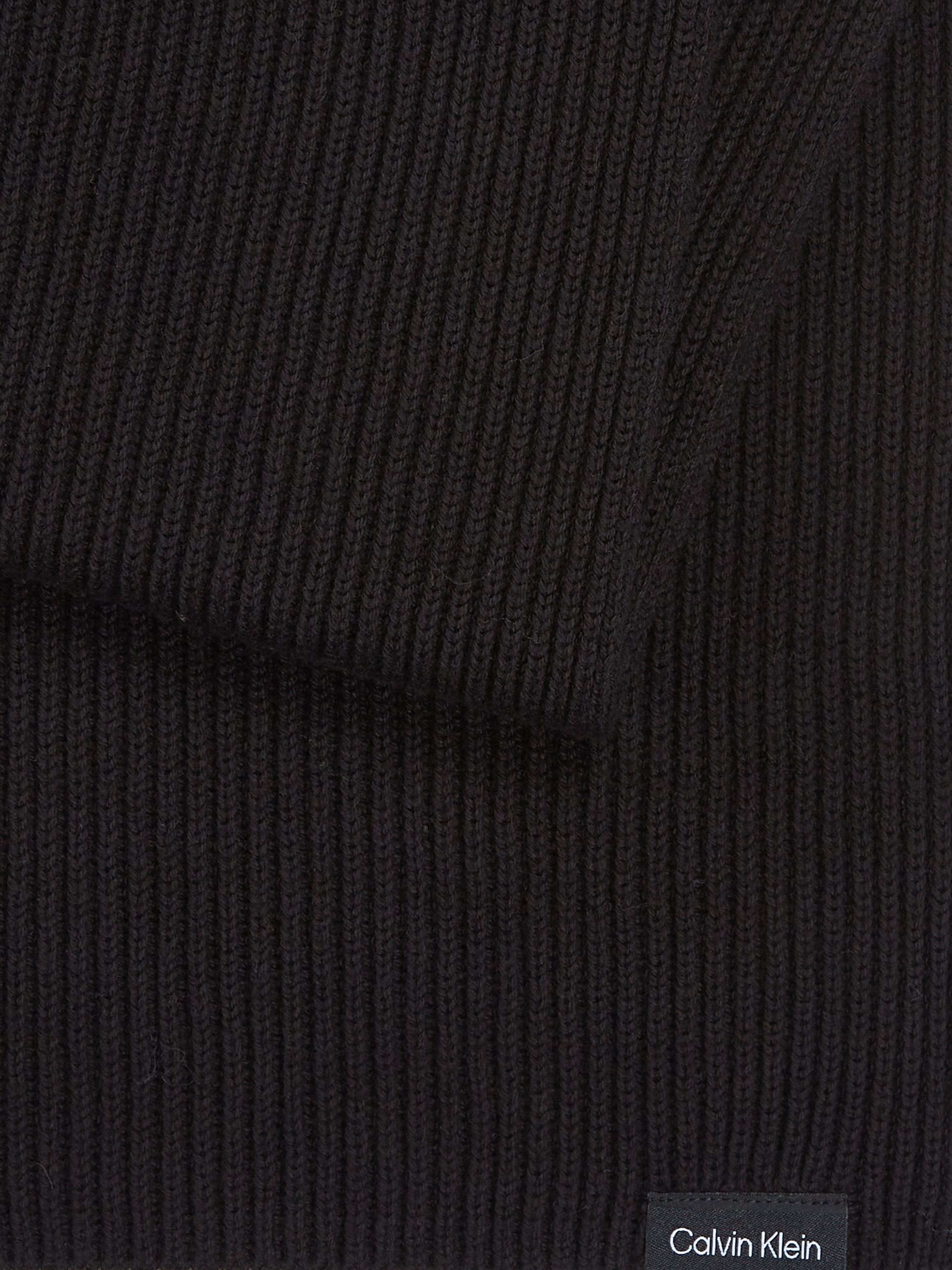 Sonderangebotsaktionstage Calvin Klein Schal »CLASSIC mit RIB SCARF«, online Jelmoli-Versand COTTON Markenlabel KNIT | bestellen