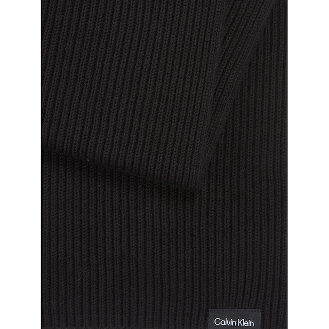 Calvin Klein Schal »CLASSIC COTTON RIB KNIT SCARF«, mit Markenlabel online  bestellen | Jelmoli-Versand