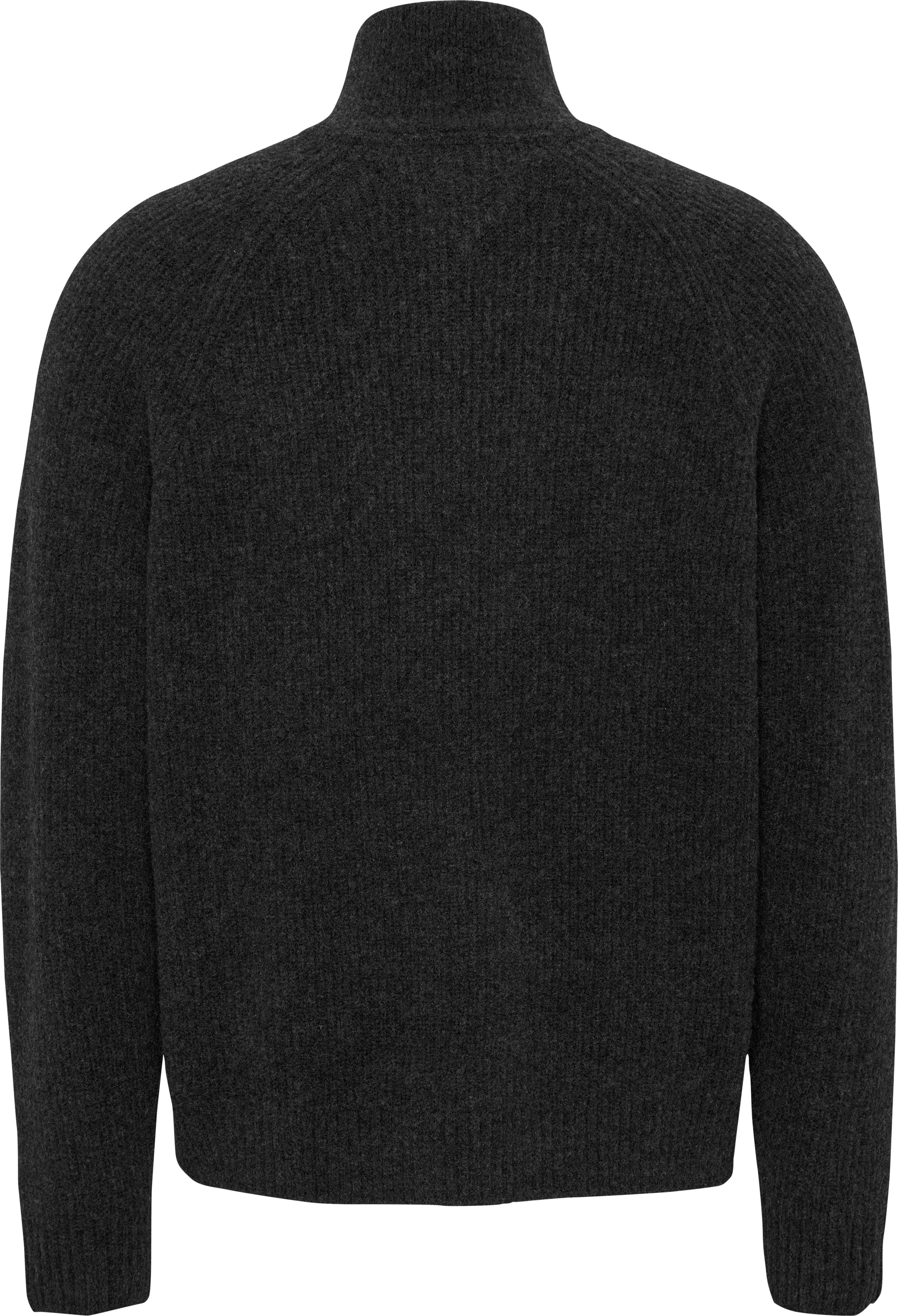 Tommy Jeans Strickpullover »TJM REG 1/4 ZIP RAGLAN BADGE«, Reissverschluss bis Brusthöhe, mit bestickten Markenlogo