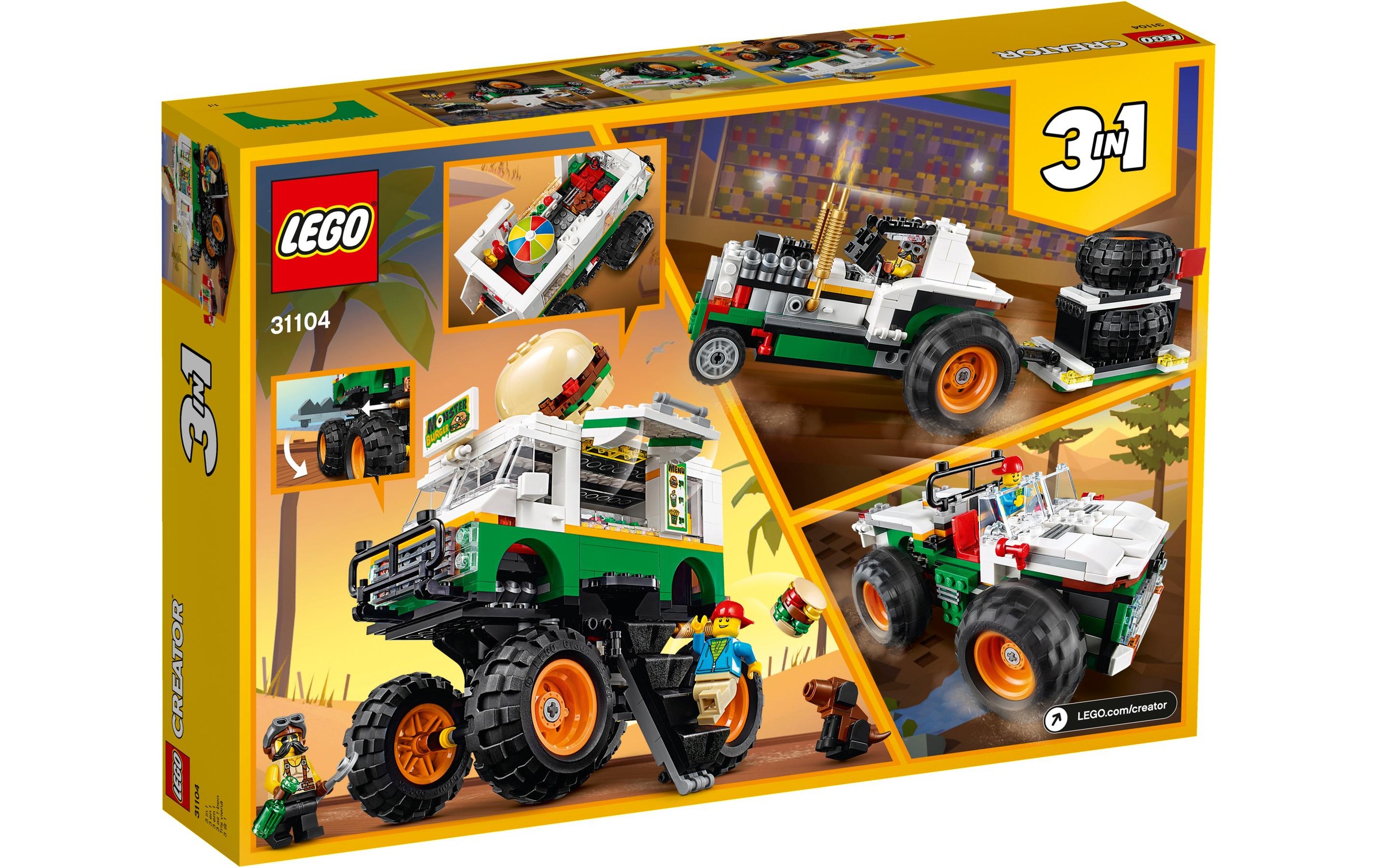 LEGO® Spielbausteine »Creator Burger-Monster-Truck«