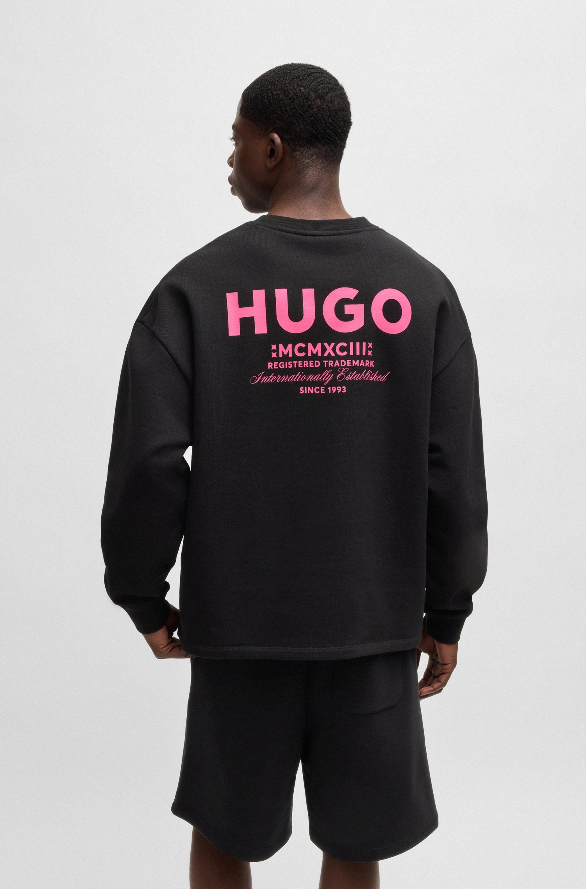 HUGO Blue Sweatshirt »Naviu«, mit Rückendruck