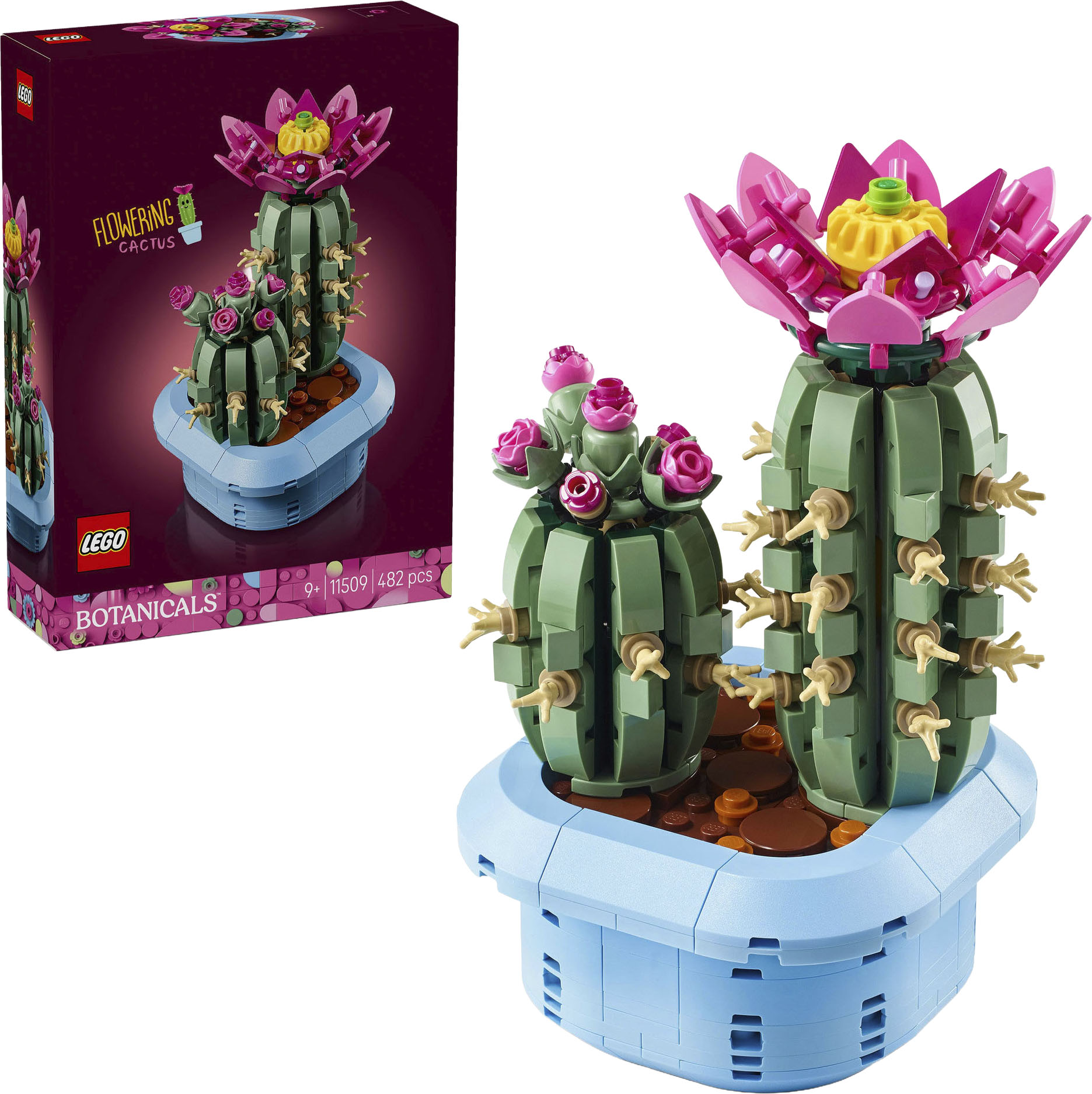 LEGO Konstruktionsspielsteine "Blühender Kaktus (11509), LEGO Botanicals" Made in Europe