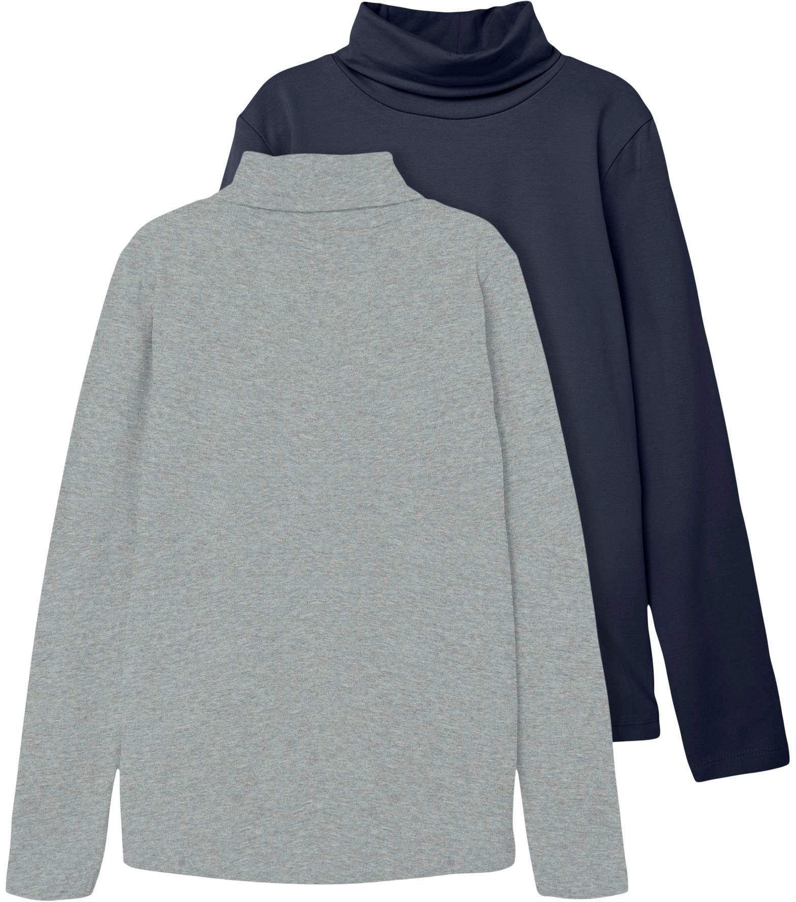 Name It Rollkragenshirt »NKNVIGGO 2P LS SLIM ROLLNECK O NOOS« Packung, 2er-Pack, 2 Stk.