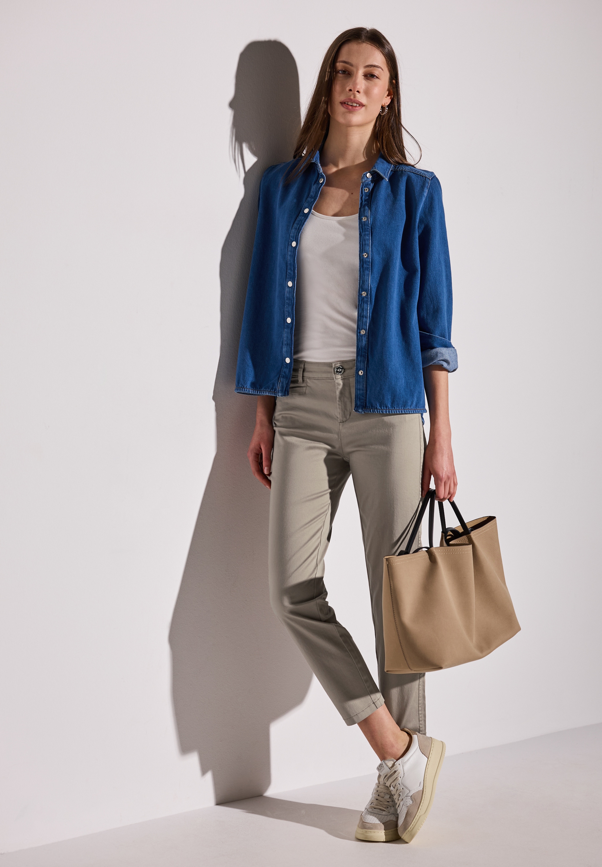 STREET ONE Stoffhose »YULIUS«, Sommerhose mit Stretchanteil