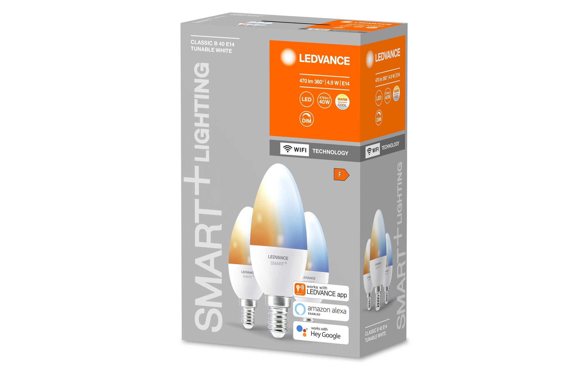 LED-Leuchtmittel »SMART+ WiFi Candle B40, E14, TW, 3 Stück«, E14
