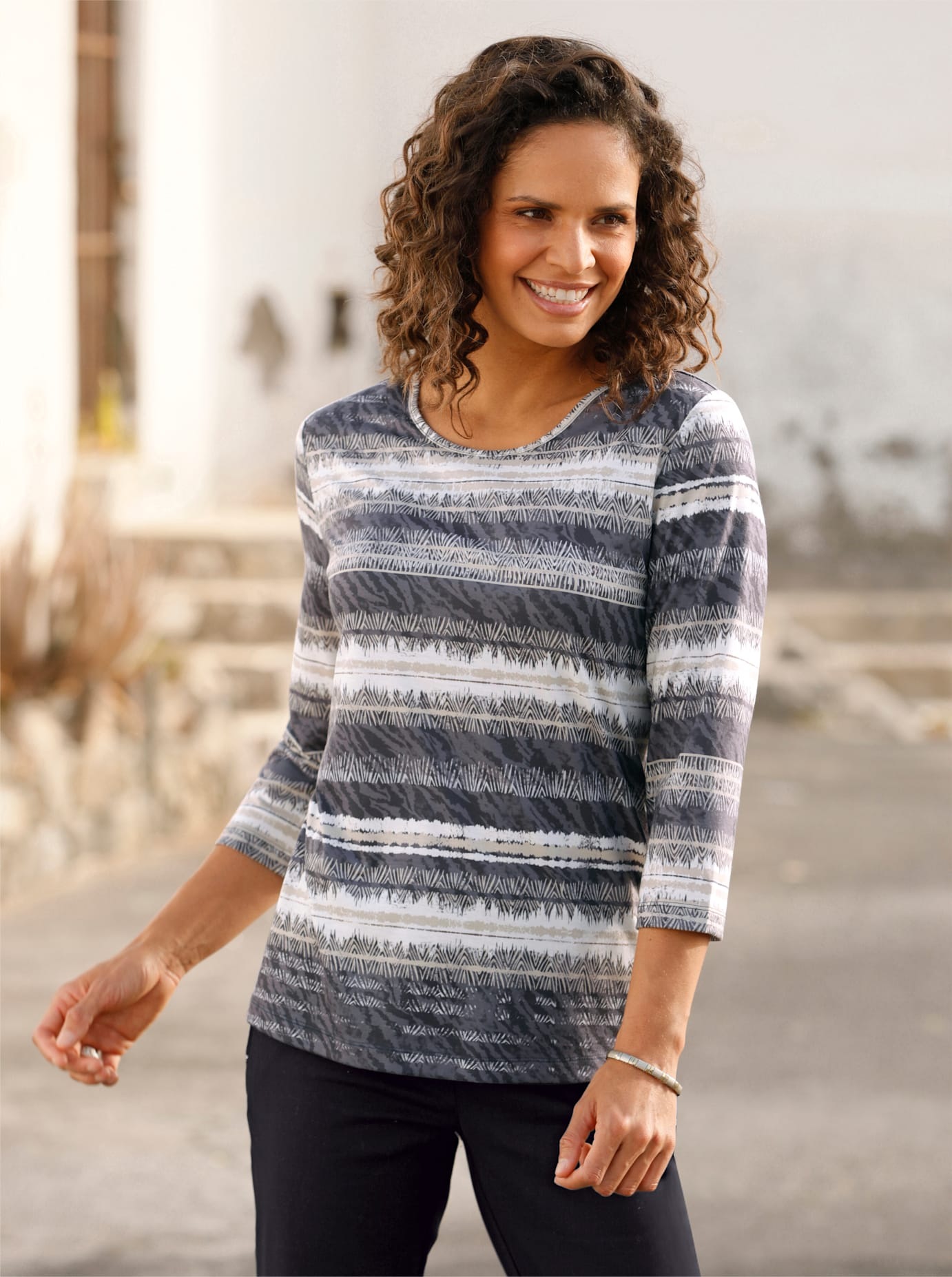 Casual Looks 3/4-Arm-Shirt »Druck-Shirt« 1 Stk.