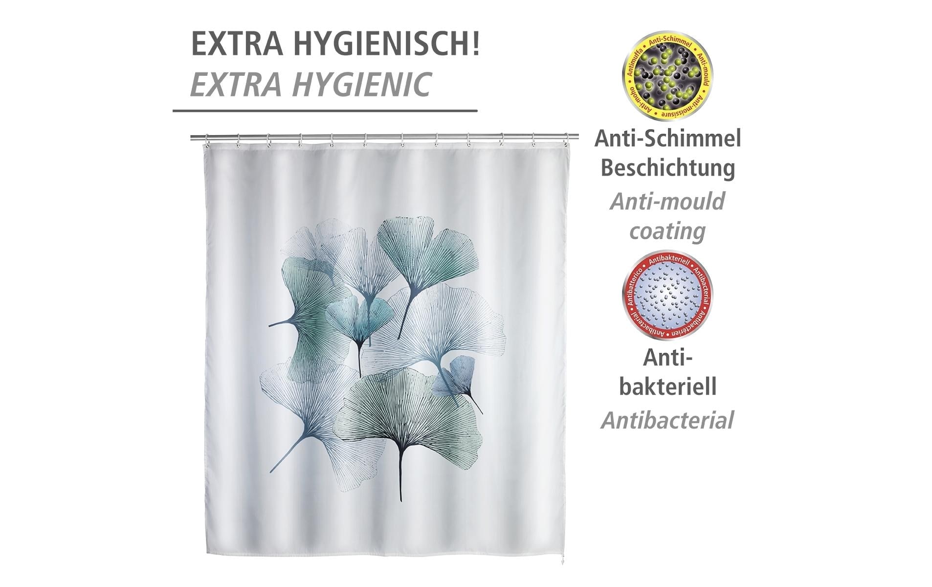 WENKO Duschvorhang »Ginkgo Anti-Schimmel«