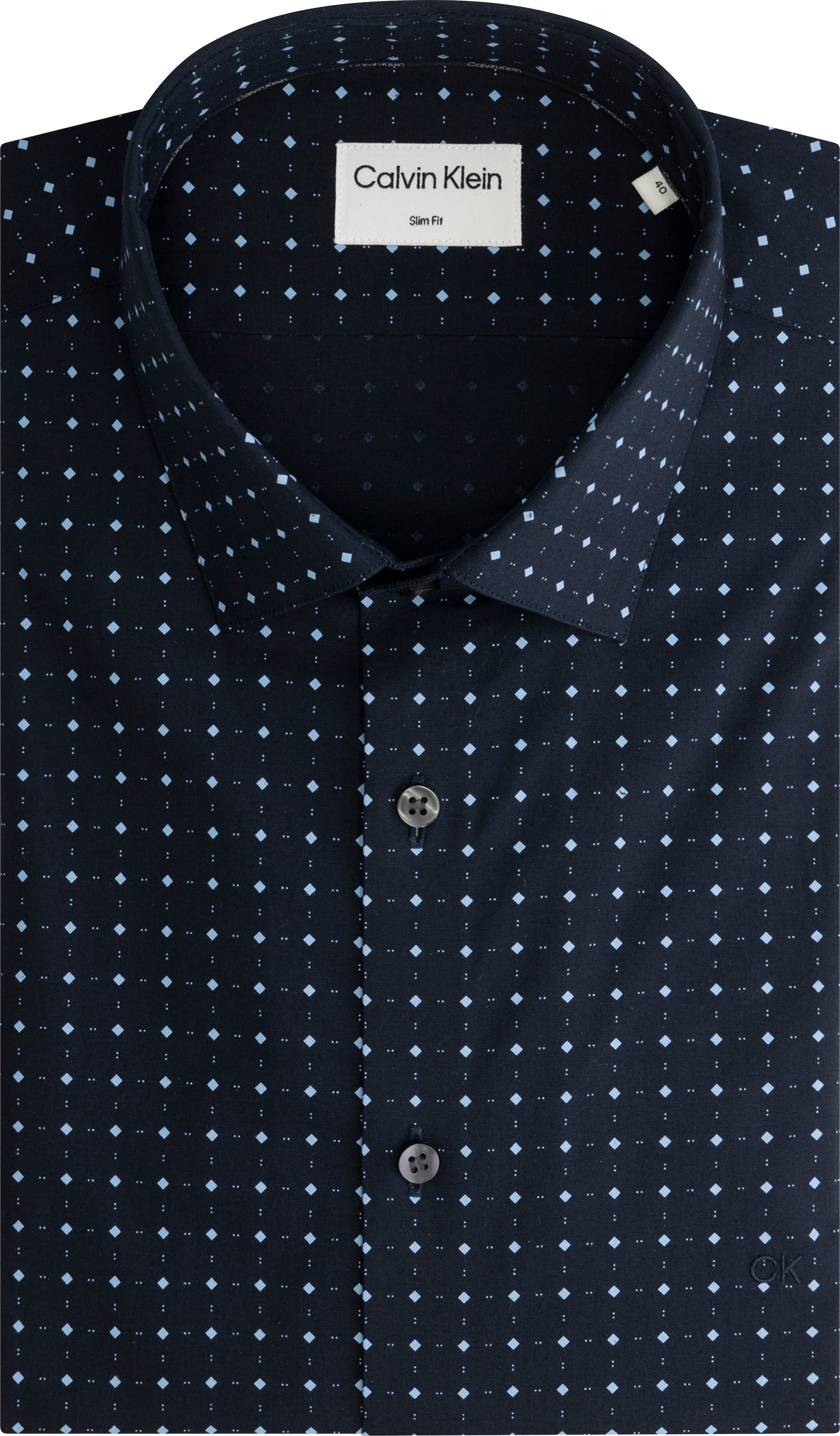 Calvin Klein Langarmhemd »POPLIN STRETCH PRINT SLIM SHIRT«, mit Markenlabel  online bestellen | Jelmoli-Versand