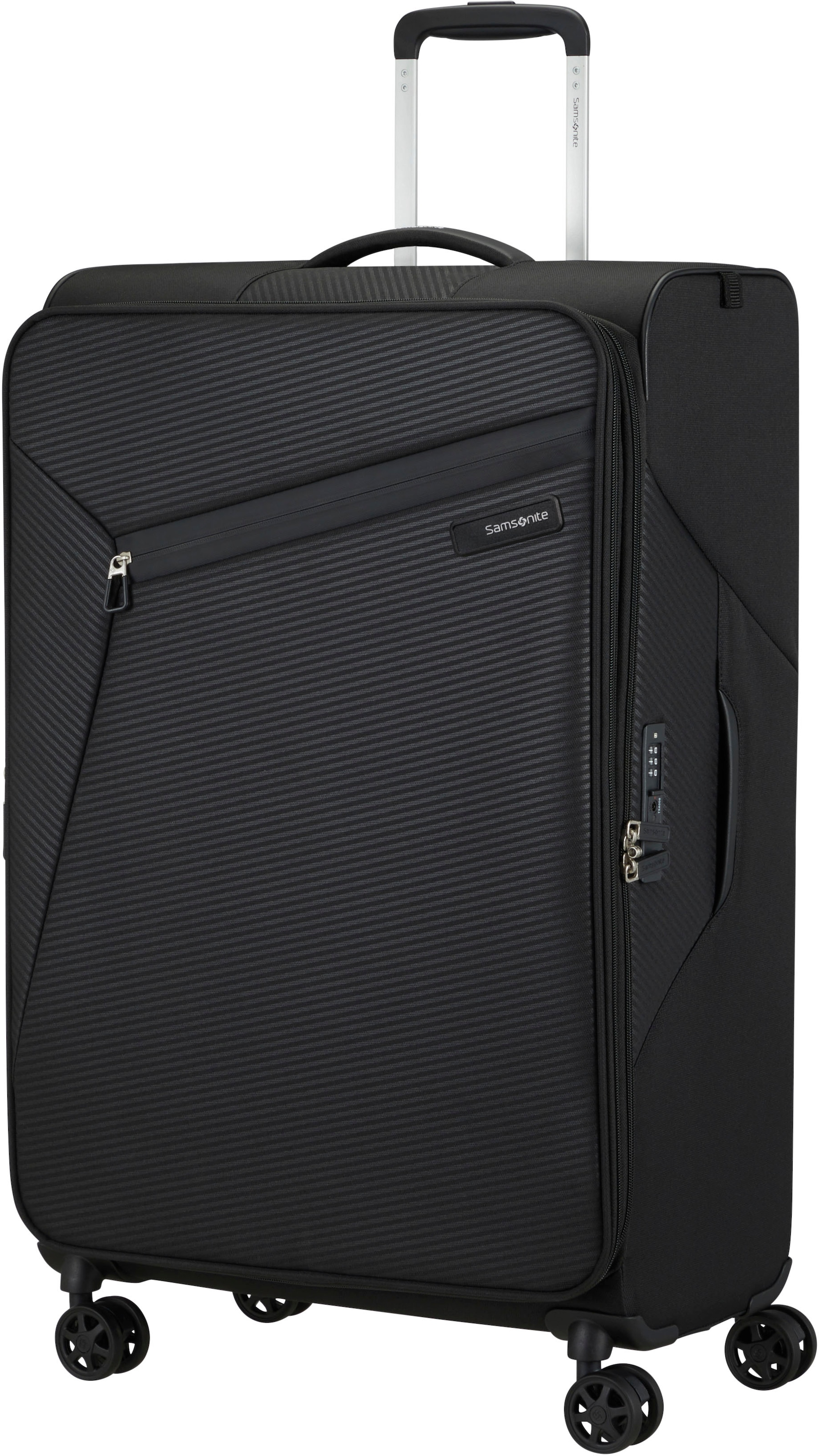 Samsonite Weichgepäck-Trolley »LITEBEAM, verschiedene Grössen und Farben«, 4 Rollen, Reisekoffer Aufgabegepäck Trolley Volumenerweiterung bei M/L