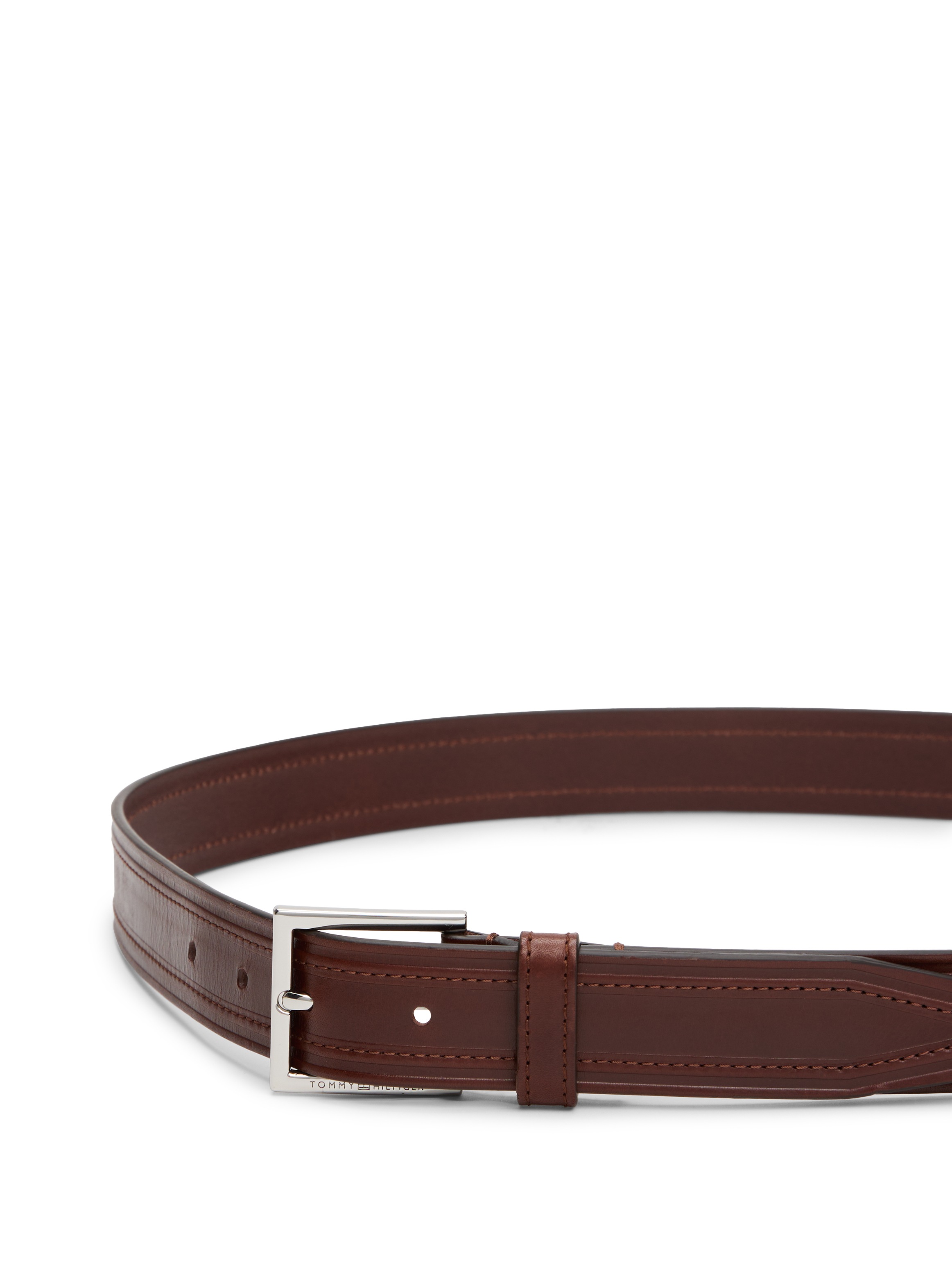 Tommy Hilfiger Ledergürtel »HUDSON EMBOSS LEATHER 3.0«, Grössenverstellbar
