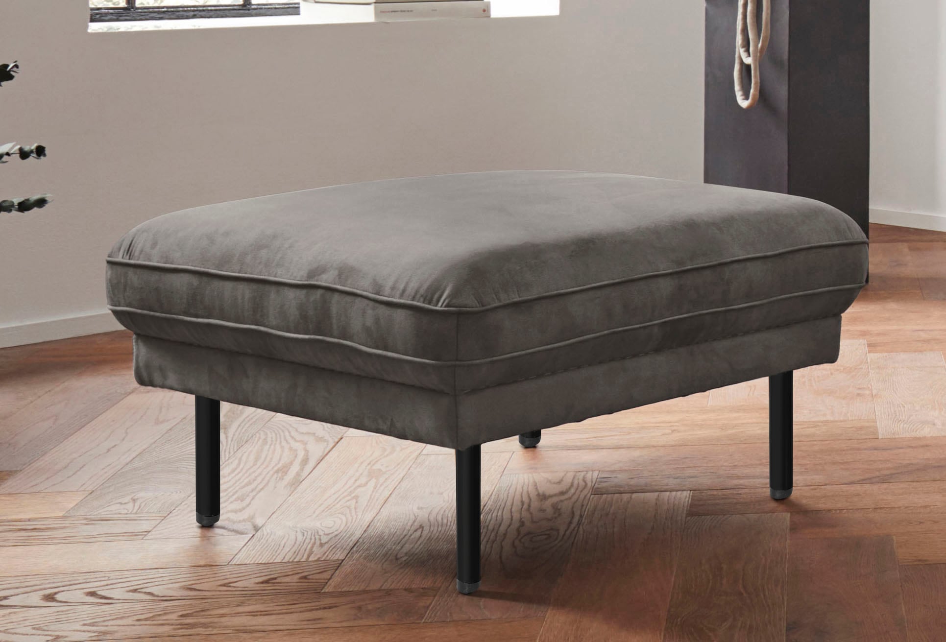 Home affaire Hocker "Nordfyn" edles Design in 3 Bezugsqualitäten, Design by Morten Georgsen