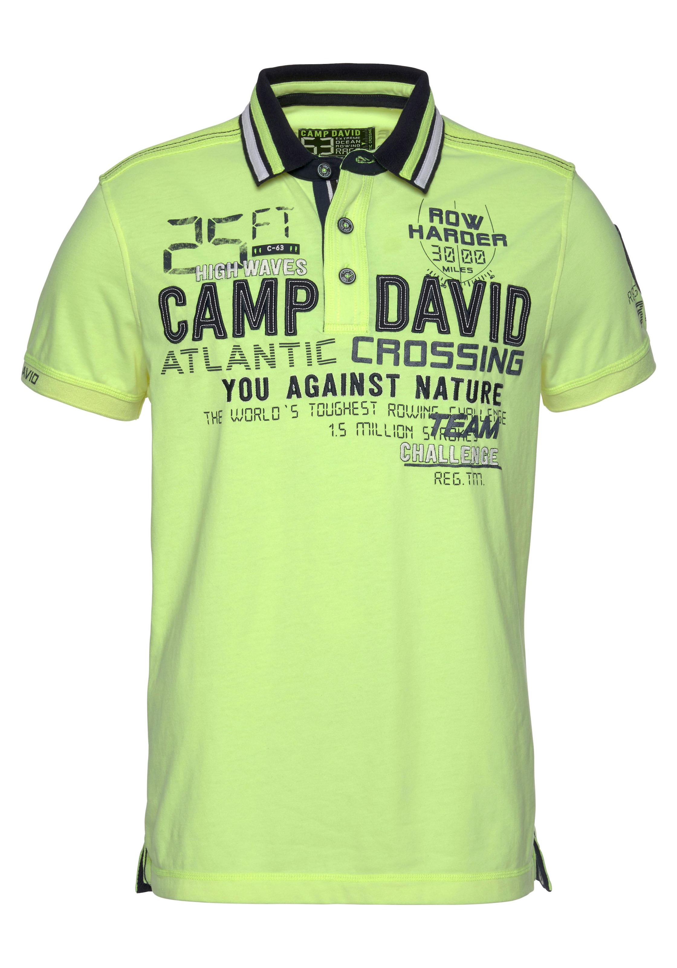 CAMP DAVID Poloshirt, mit grossem Frontprint online shoppen |  Jelmoli-Versand