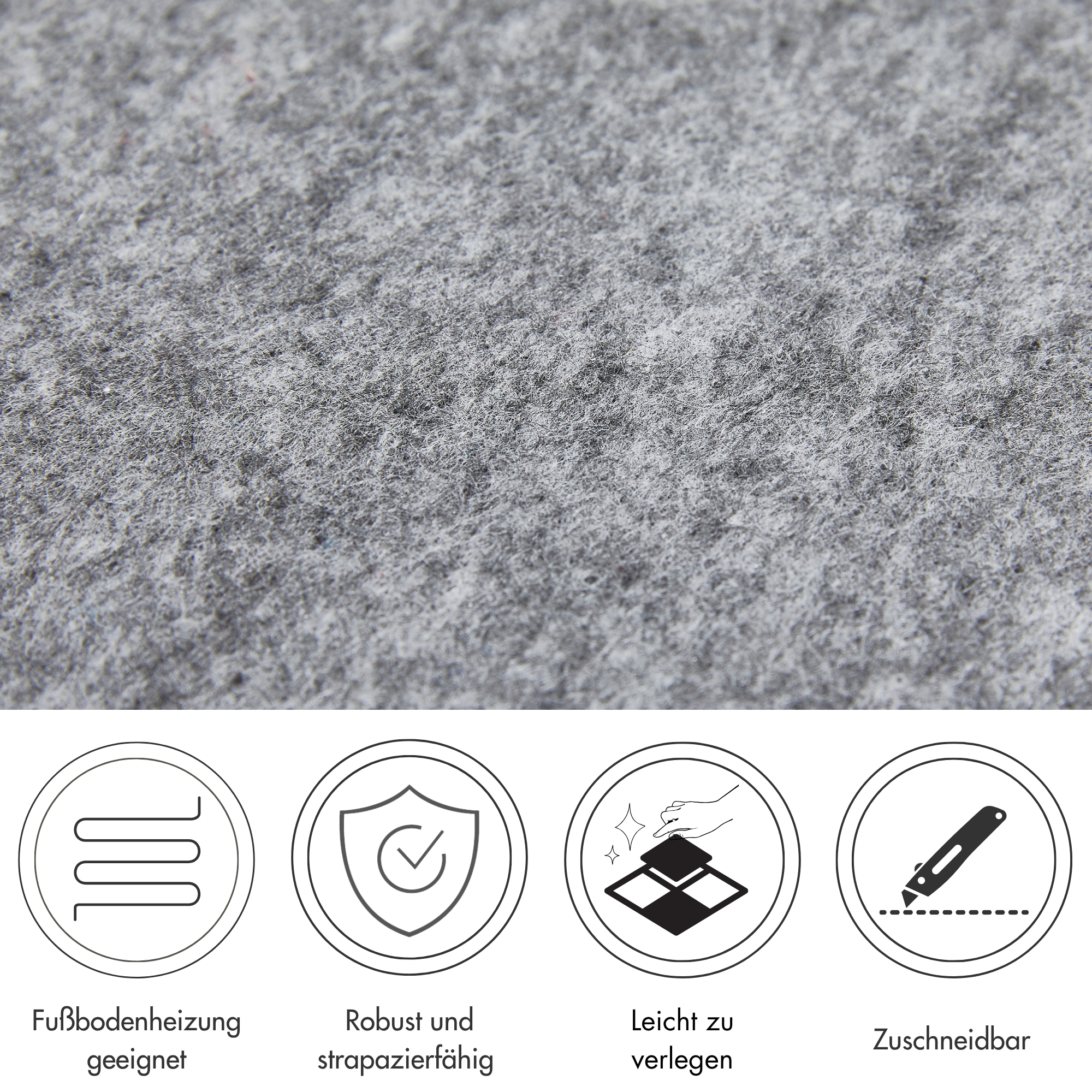 Andiamo Teppichfliese »Skandi, selbstklebend«, rechteckig, 4 mm Höhe, 40x40 cm, 25 Stück (4 qm), 50 Stück (8 qm) oder 100 Stück (16 qm)