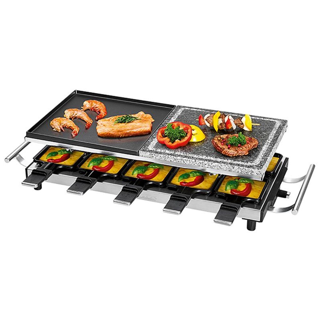 ProfiCook Raclette »PC-RG 1144 10 Personen«, 10 St. Raclettepfännchen, 1700 W